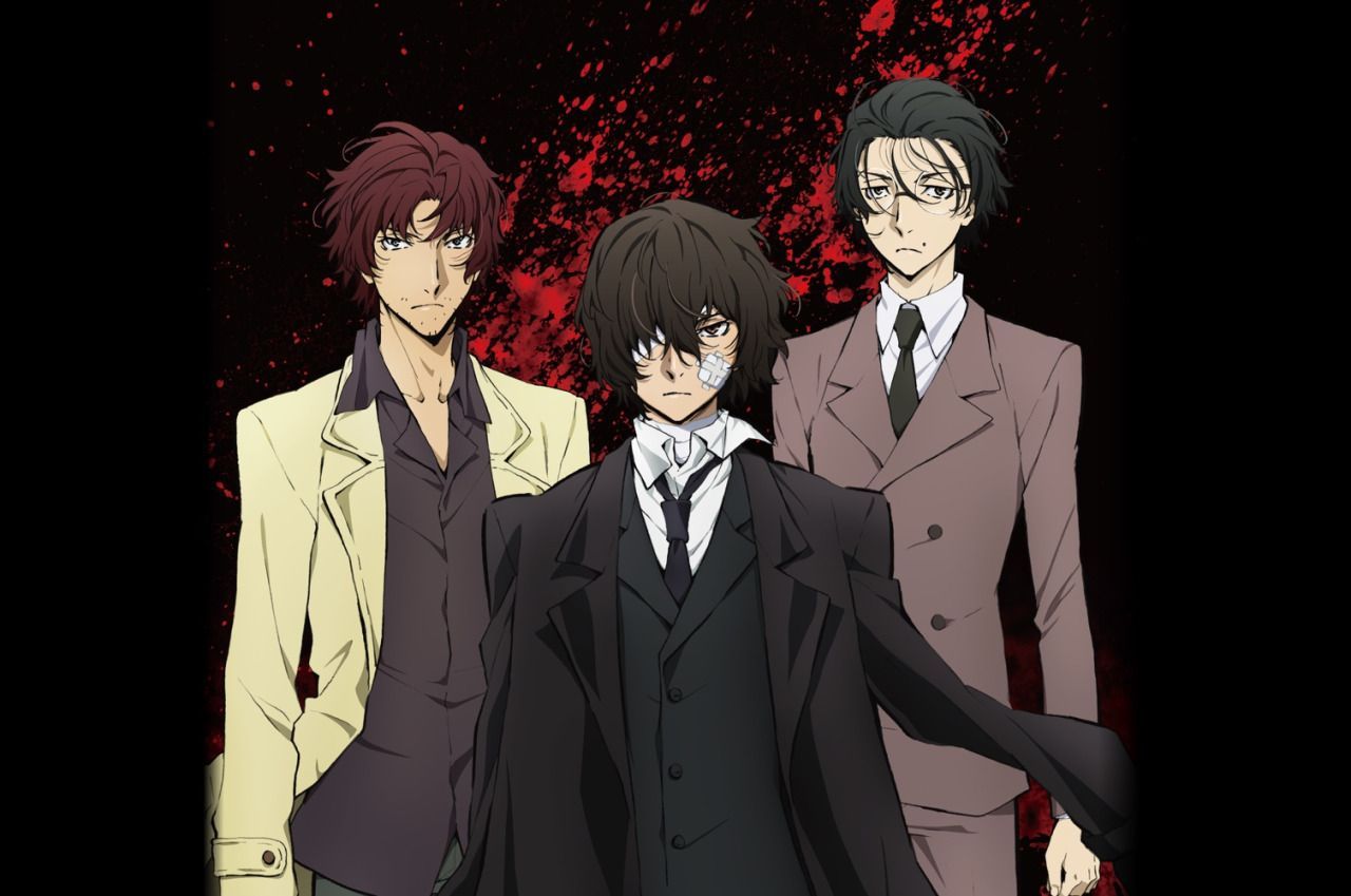 Dazai Osamu Background Bungou Stray Dogs Wallpaper