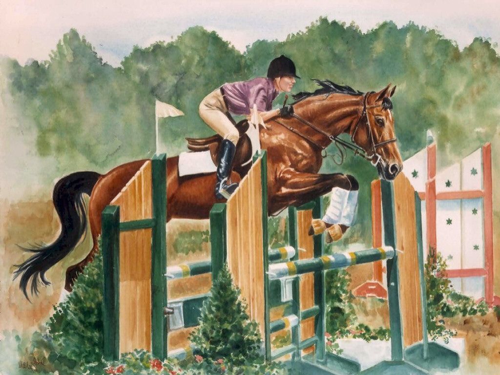 Horse Jumping Wallpaper