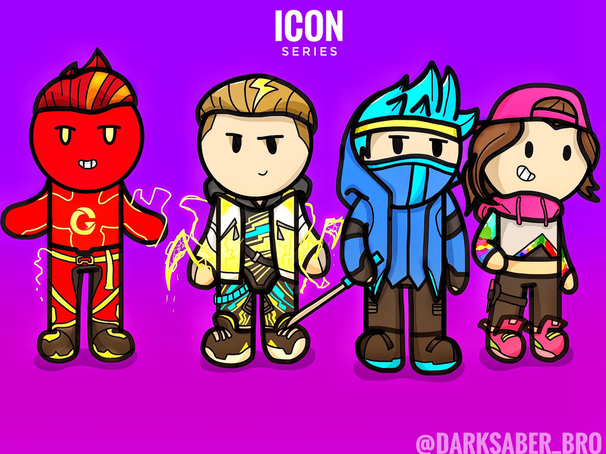 Since the ICON Series just received a new member, I decided to draw something!