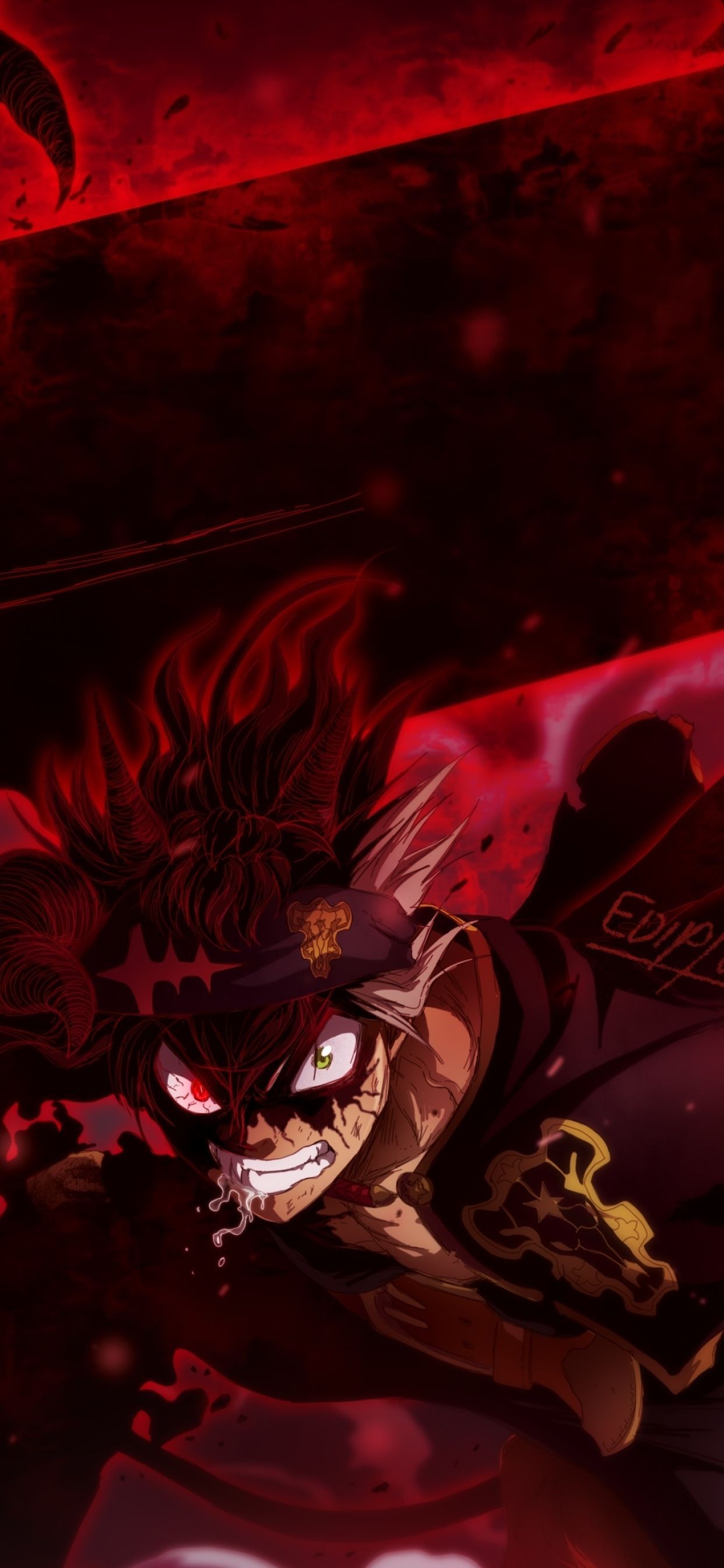 Asta in Black Clover iPhone XS MAX Wallpaper, HD Anime 4K Wallpaper, Image, Photo and Background. Cute black wallpaper, Black clover anime, Black clover manga
