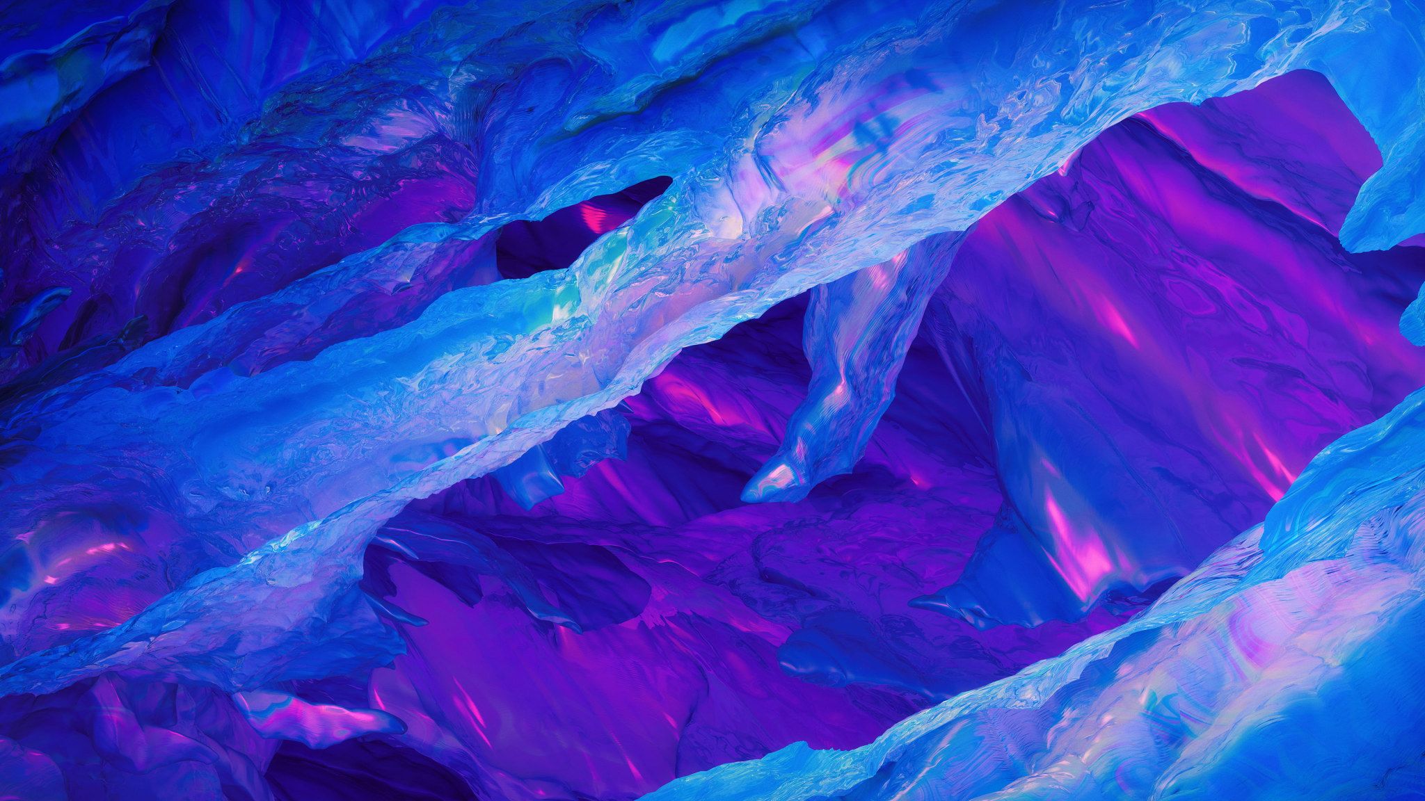 Blue Wallpaper, OnePlus 5T, Stock, Ice, Purple, Neon, 4K, Frost • Wallpaper For You