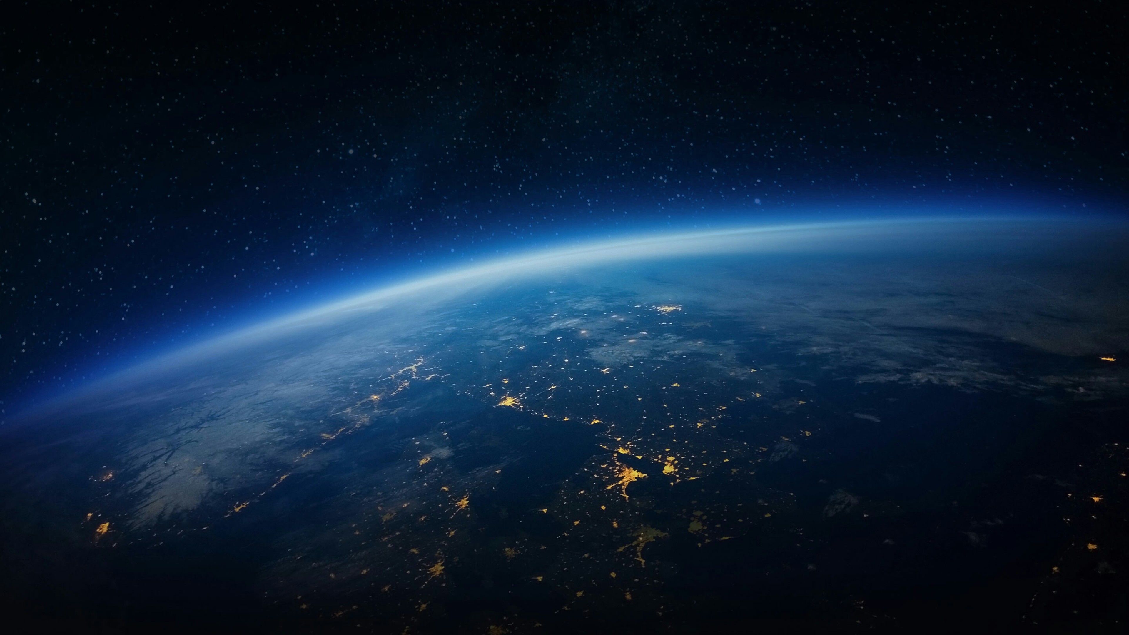 earth from space at night wallpaper