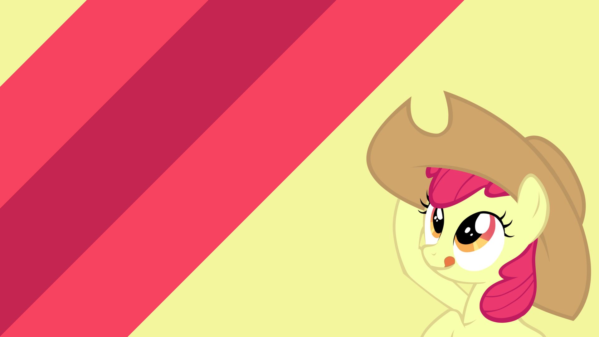 Minimalist Wallpaper 63: Apple Bloom by katiepox and Softfang. My Little Pony. My Little Wallpaper are Magic