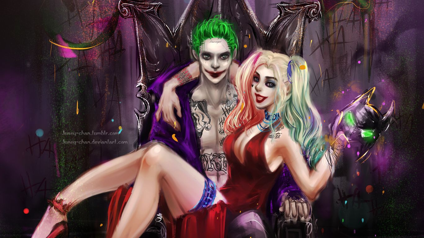 Harley Quinn And Joker Wallpaper.GiftWatches.CO