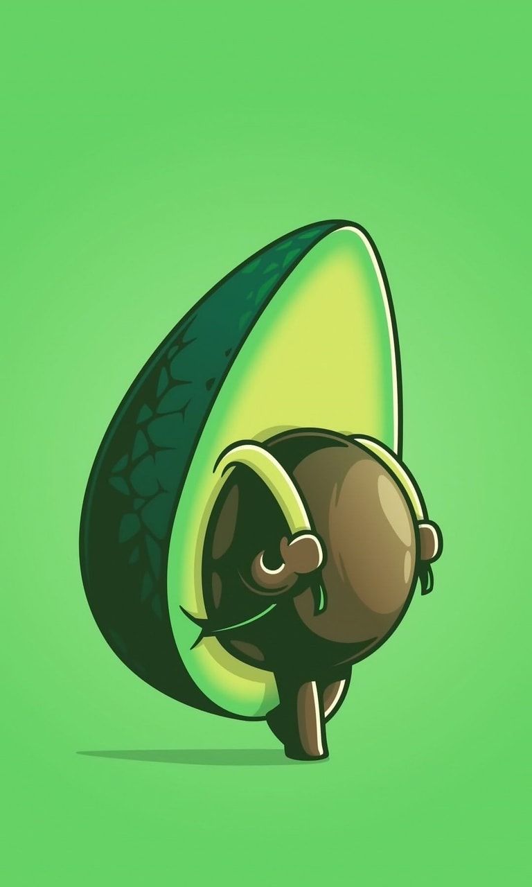 iPhone Aesthetic iPhone Cute Avocado Wallpaper