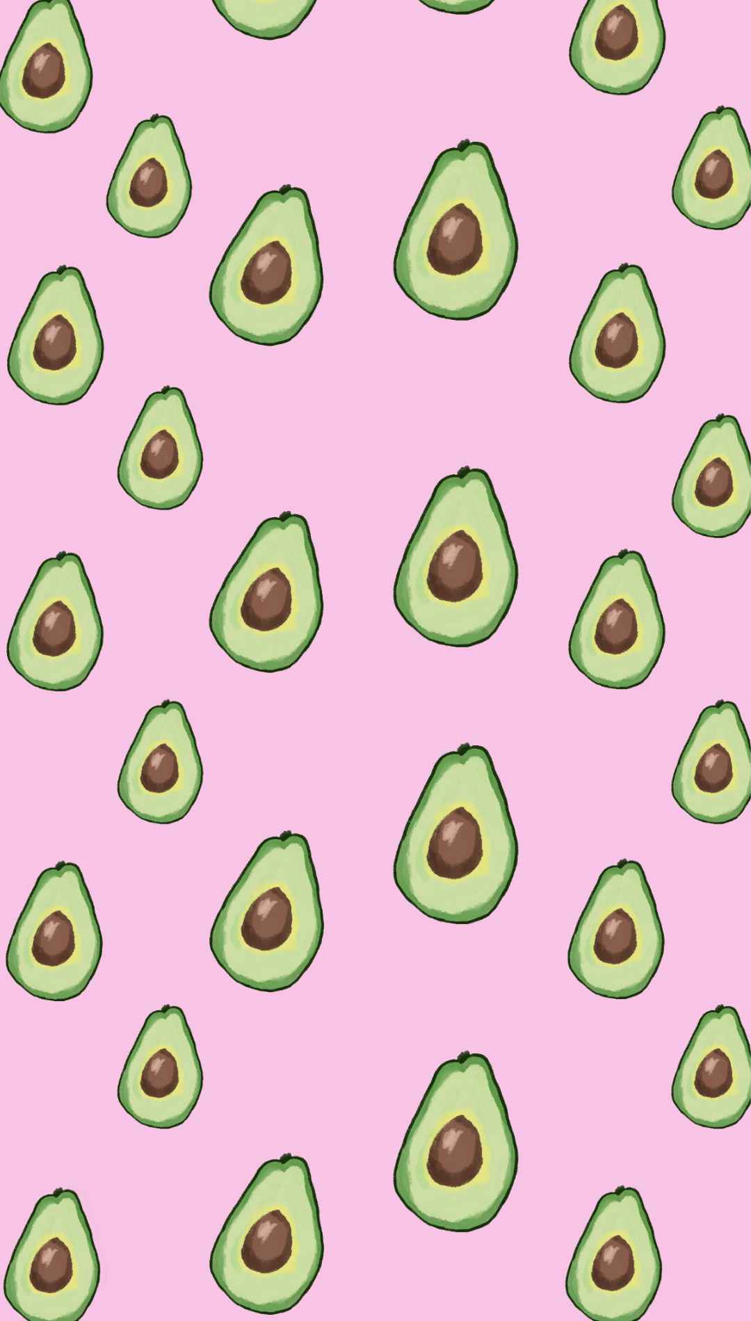 Cute Avocado Wallpaper Background
