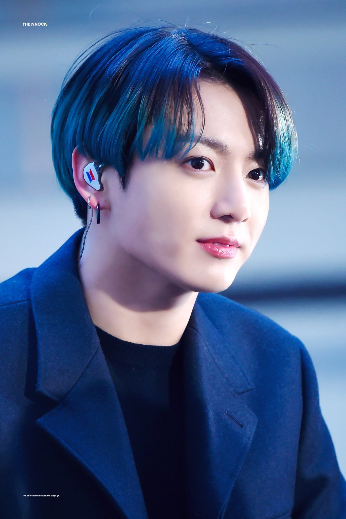 THE KNOCK 더노크 on Twitter. Bts hair colors, Blue hair, Bts jungkook