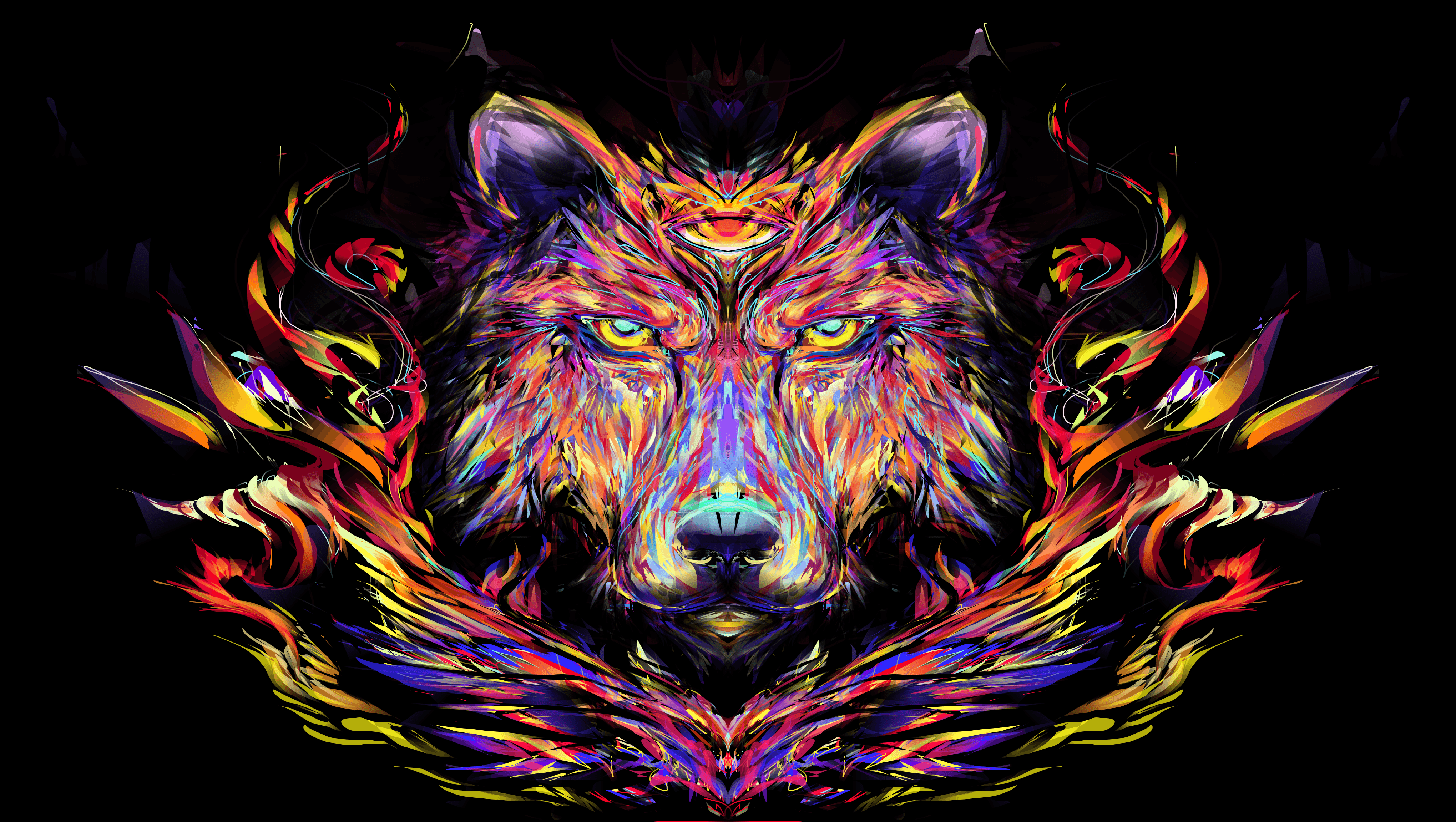 Wolf Color Wallpapers Wallpaper Cave