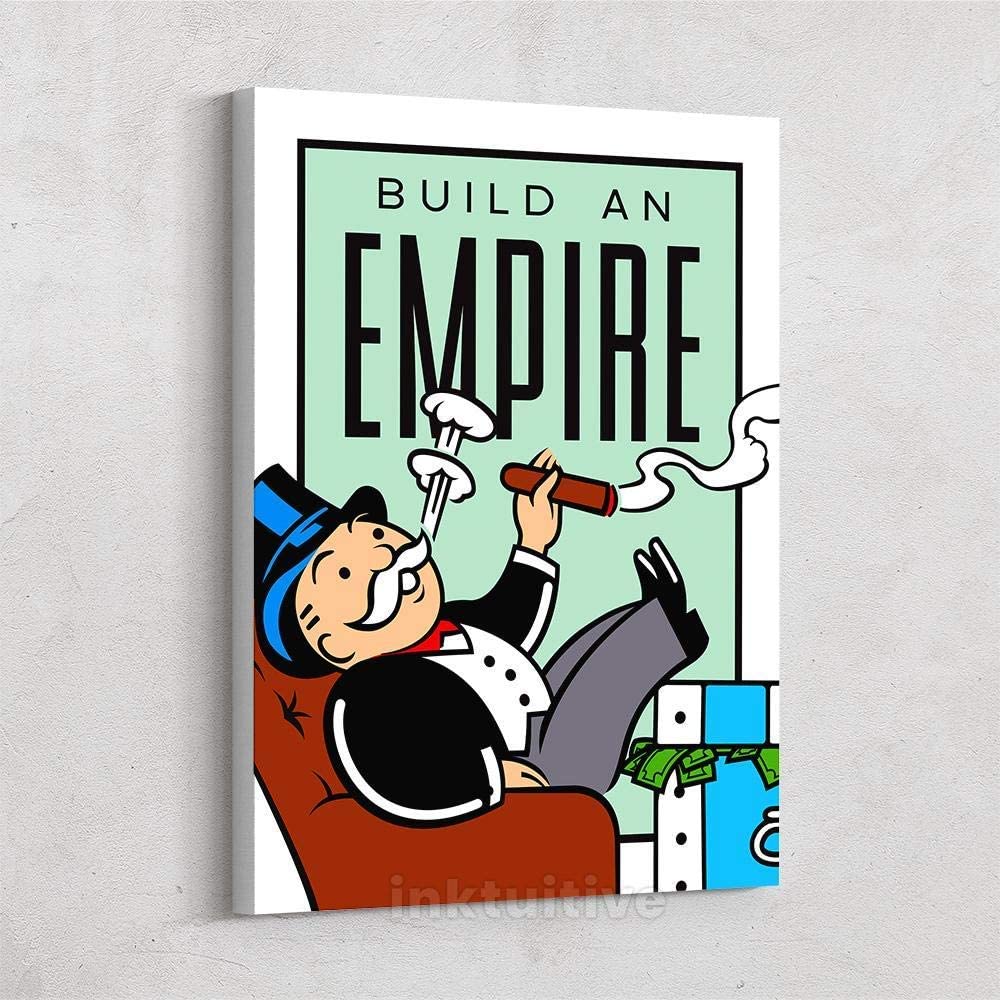 Inktuitive 'Build an Empire' Inspirational Wall Artx18 Inches. It Takes A Step at A Time to Build Your Empire. Motivational Wall Art: Posters & Prints