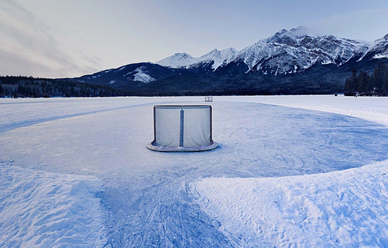 Wallpaper mountains, gate, Canada, Albert, hockey, the lake of the Pyramids image for desktop, section природа
