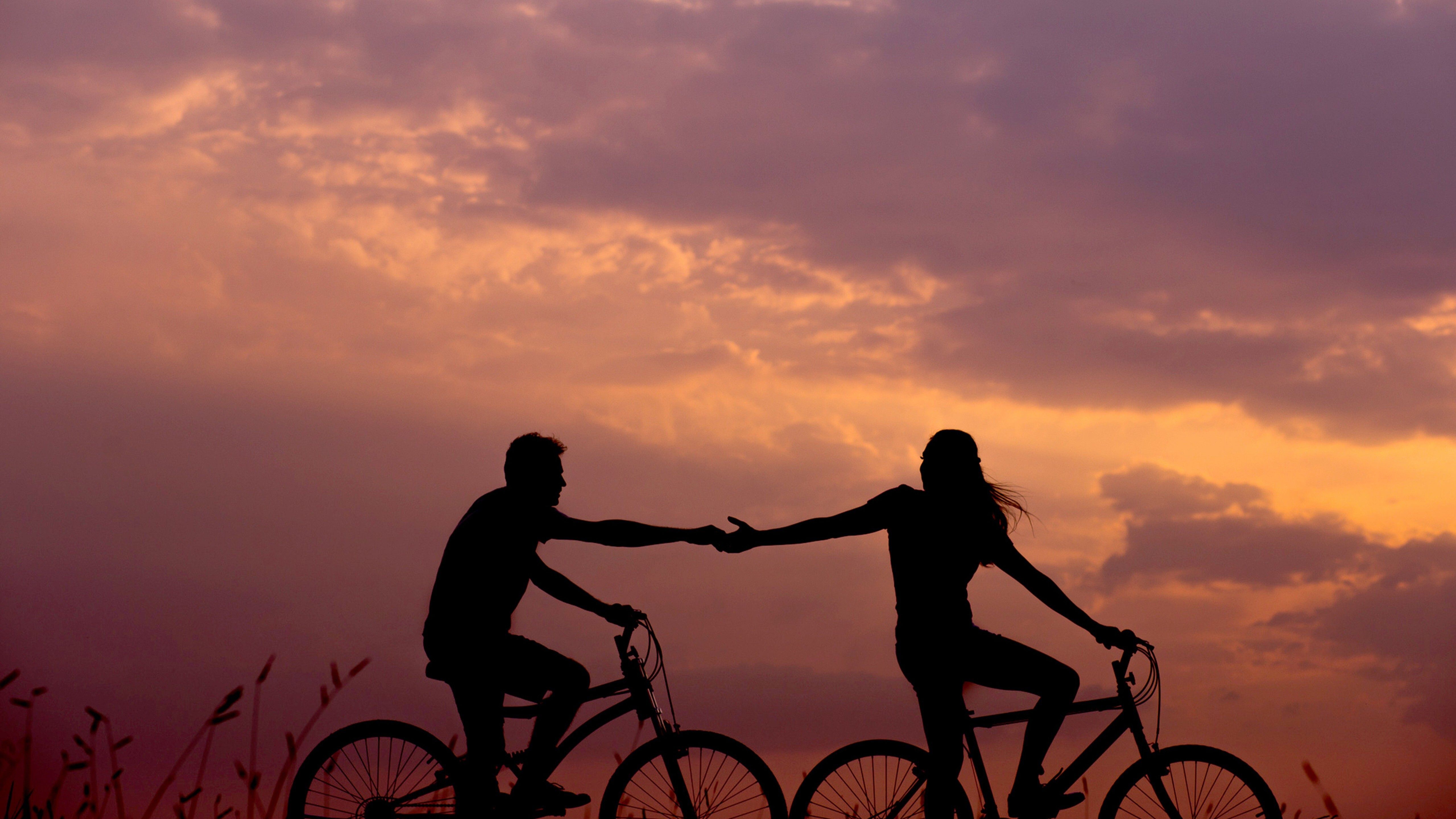 Couple Bike Rider Wallpaper HD