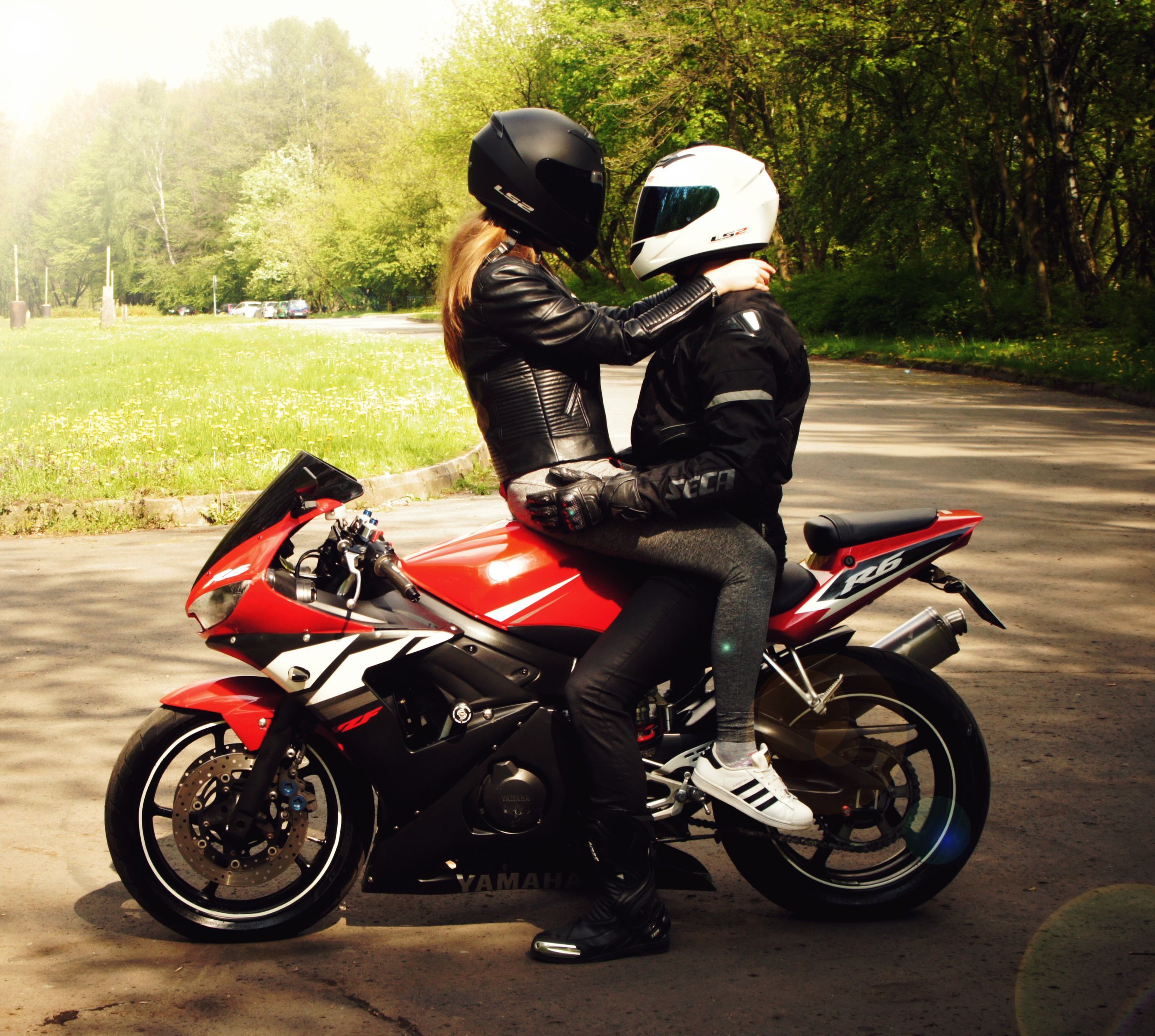 Couple Bike Rider Wallpaper HD