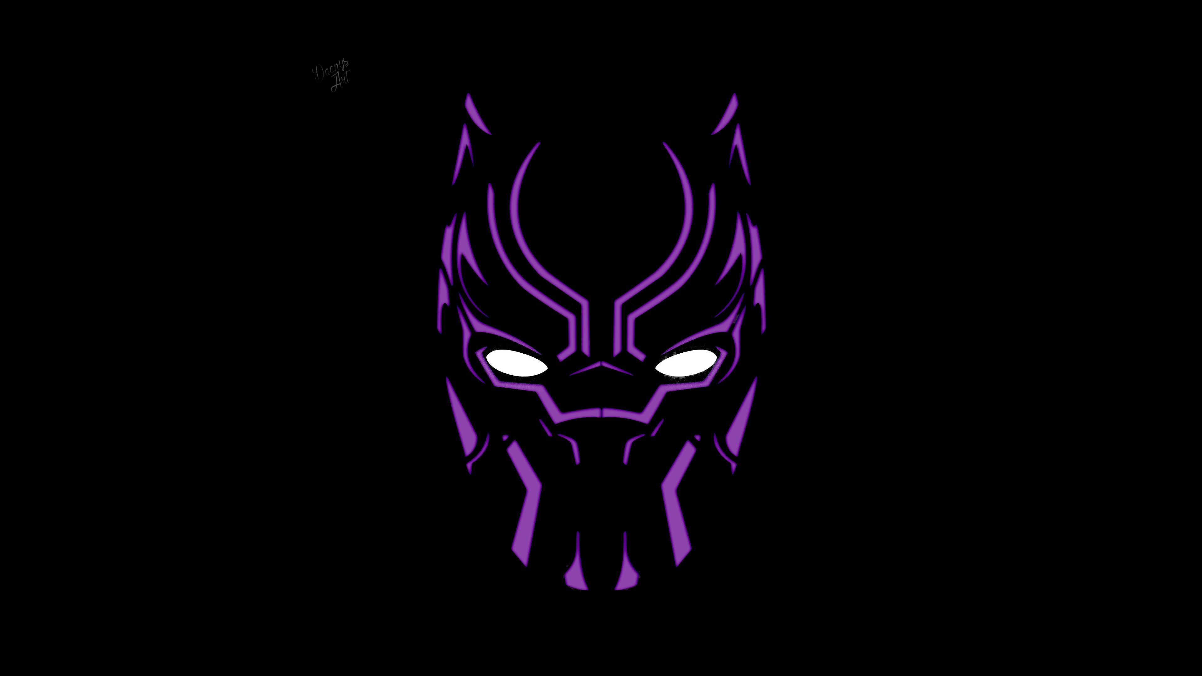 Black Panther Minimalist Wallpaper Free Black Panther Minimalist Background