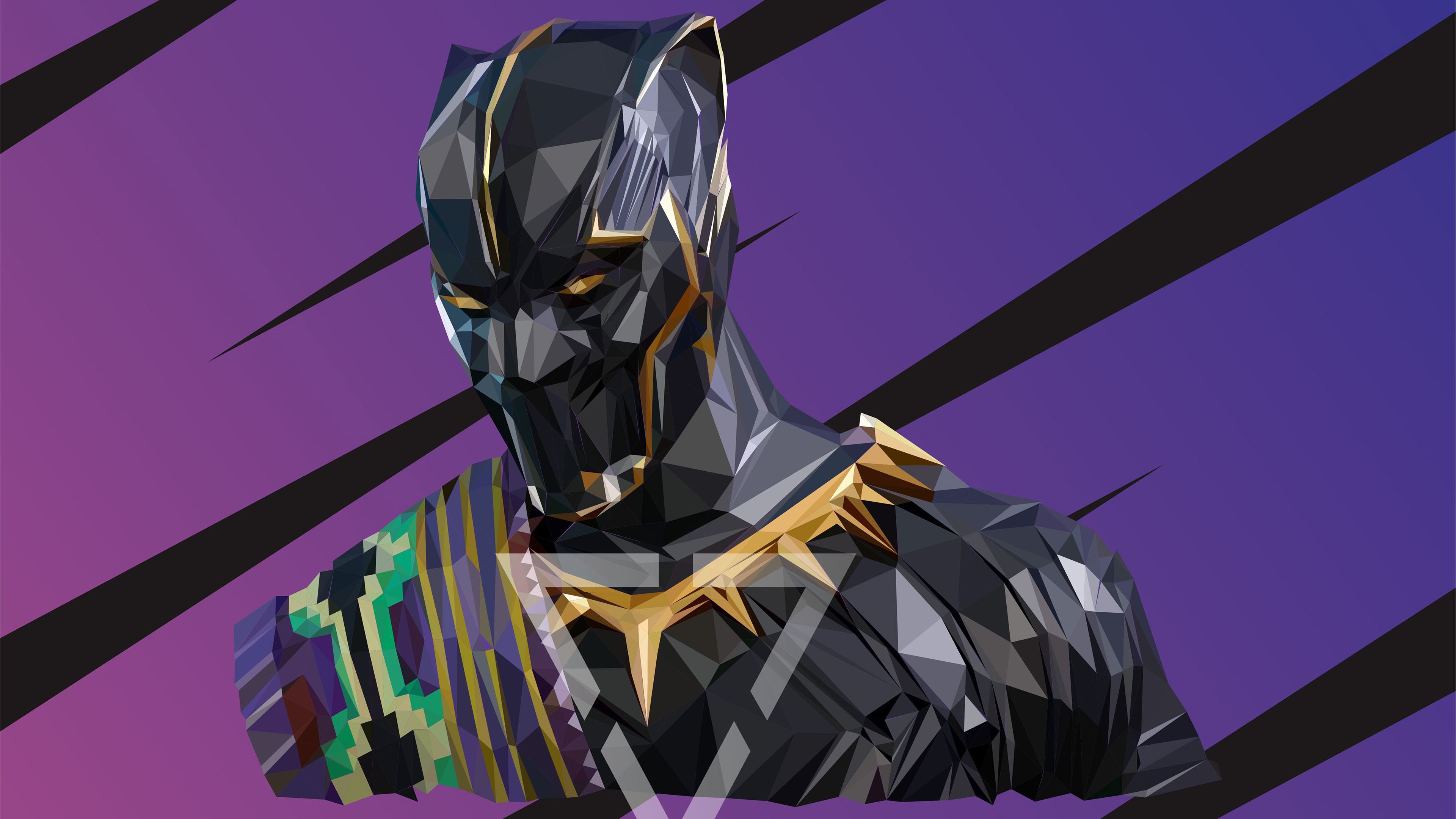 Black Panther T Chakka Lowpoly Art 4k Superheroes Wallpaper, Hd Wallpaper, Black Panther Wallpaper, Behance Wallpaper, Artwo. Low Poly Art, Art, Black Panther