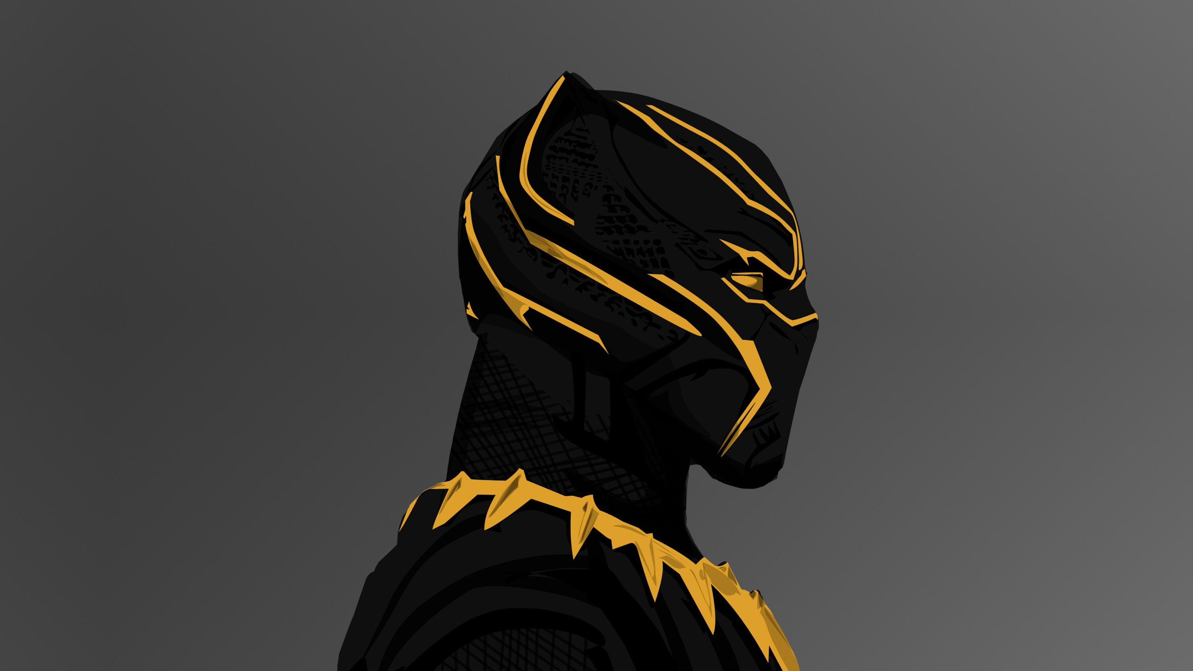 Gold Black Panther 4k Wallpapers Wallpaper Cave