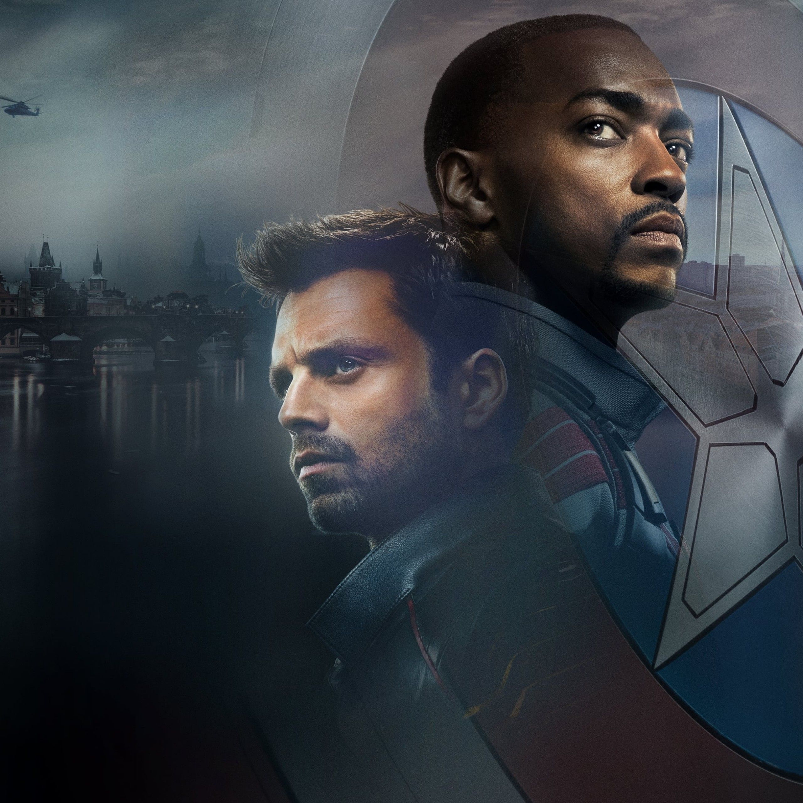 The Falcon and the Winter Soldier 4K Wallpaper, TV series, Bucky Barnes, Sam Wilson, Sebastian Stan, Anthony Mackie, Movies