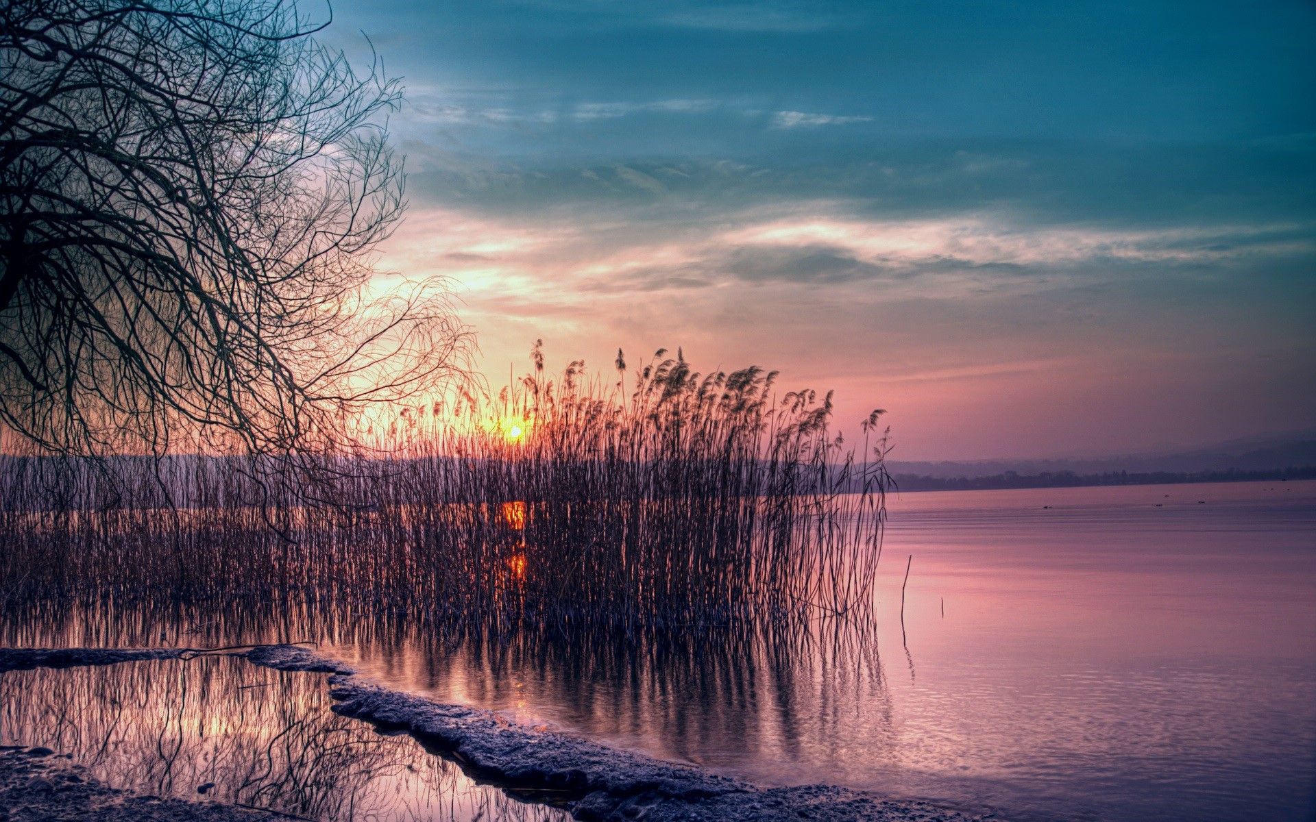 Twilight Nature Sunset Landscape Wallpaper For Pc Wallpaper HD For Pc
