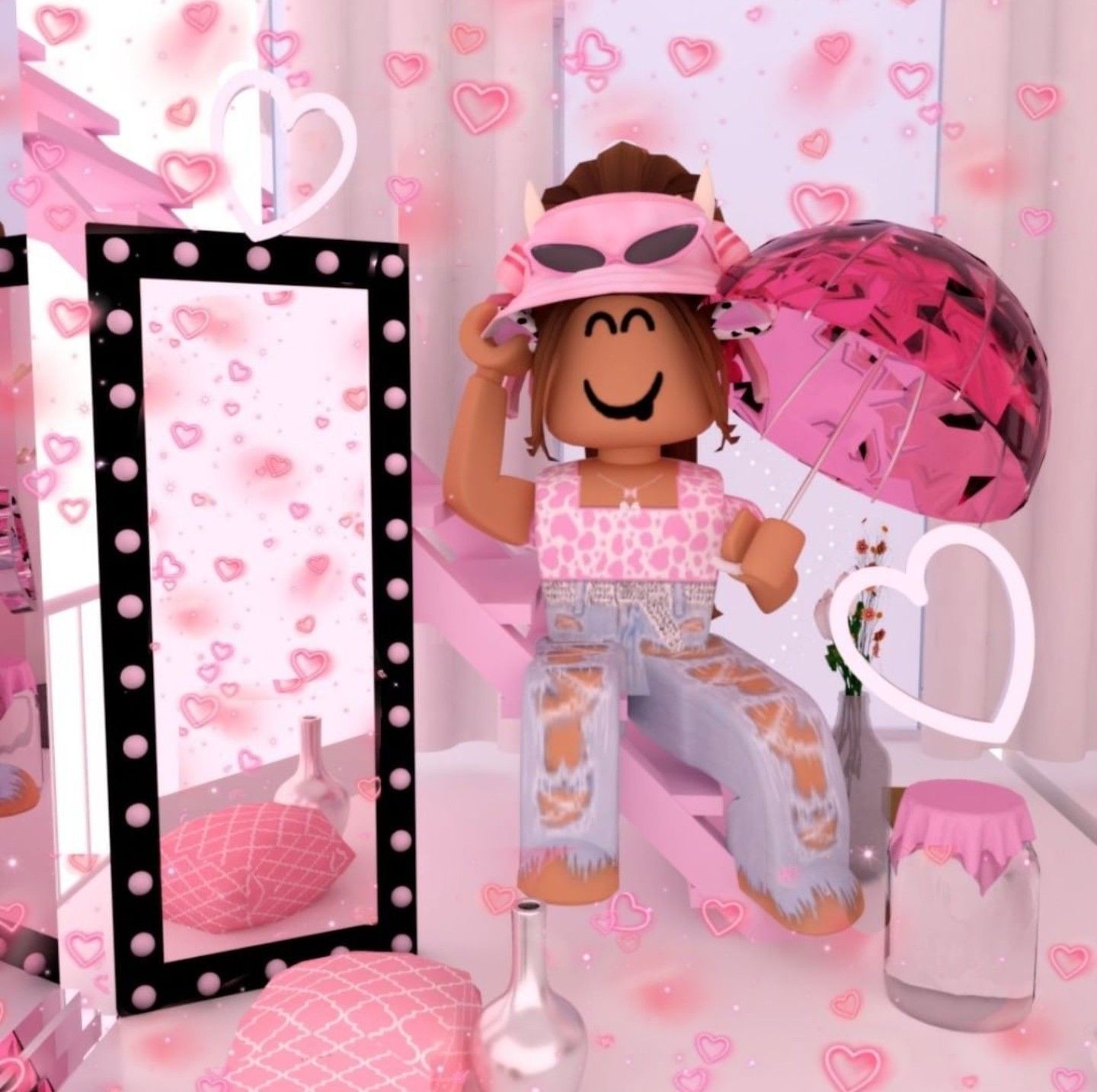 Pink aesthetic roblox avatar. Cute tumblr , Roblox , Roblox