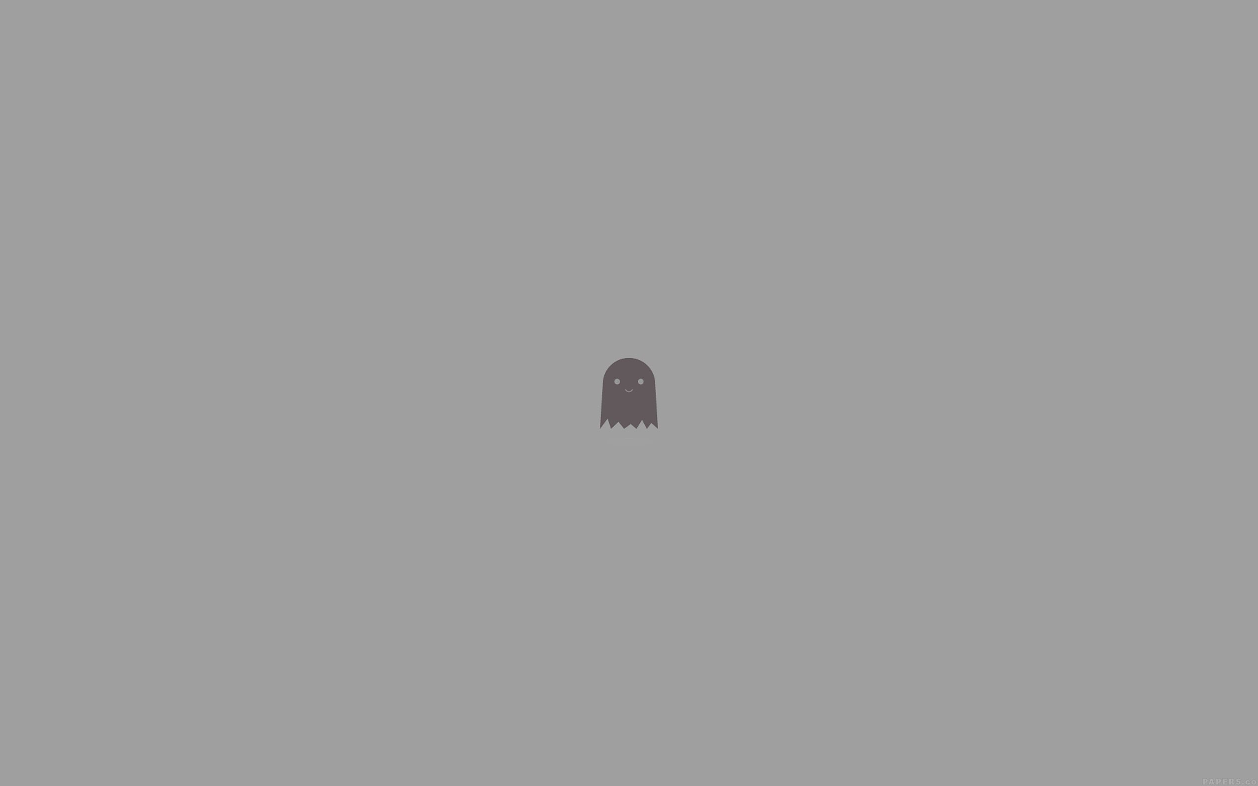 Cute Ghost Art Character Illust Minimal Simple Wallpaper