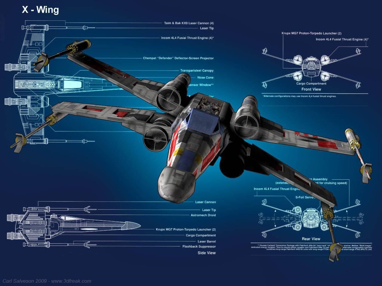 Star Wars X Wing Desktop Wallpaper