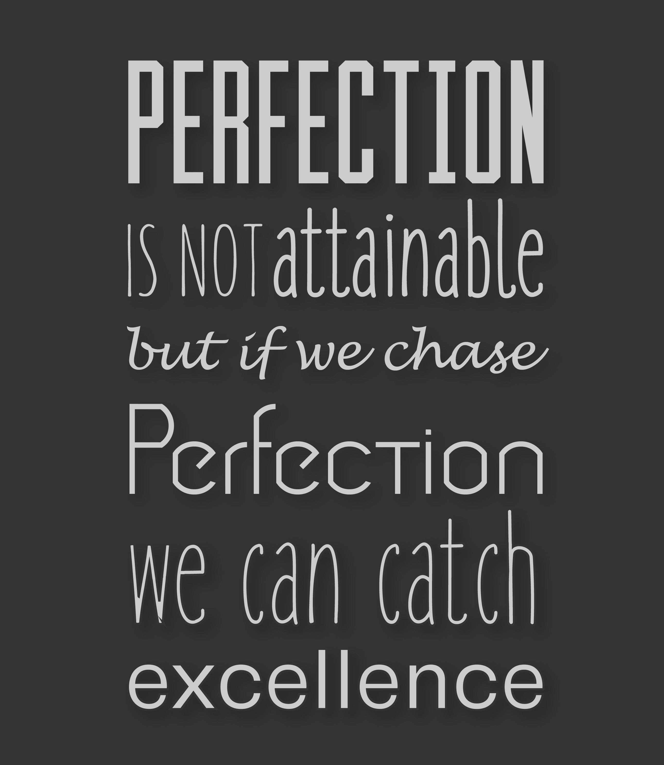 quote, Perfection, Typography Wallpaper HD / Desktop and Mobile Background