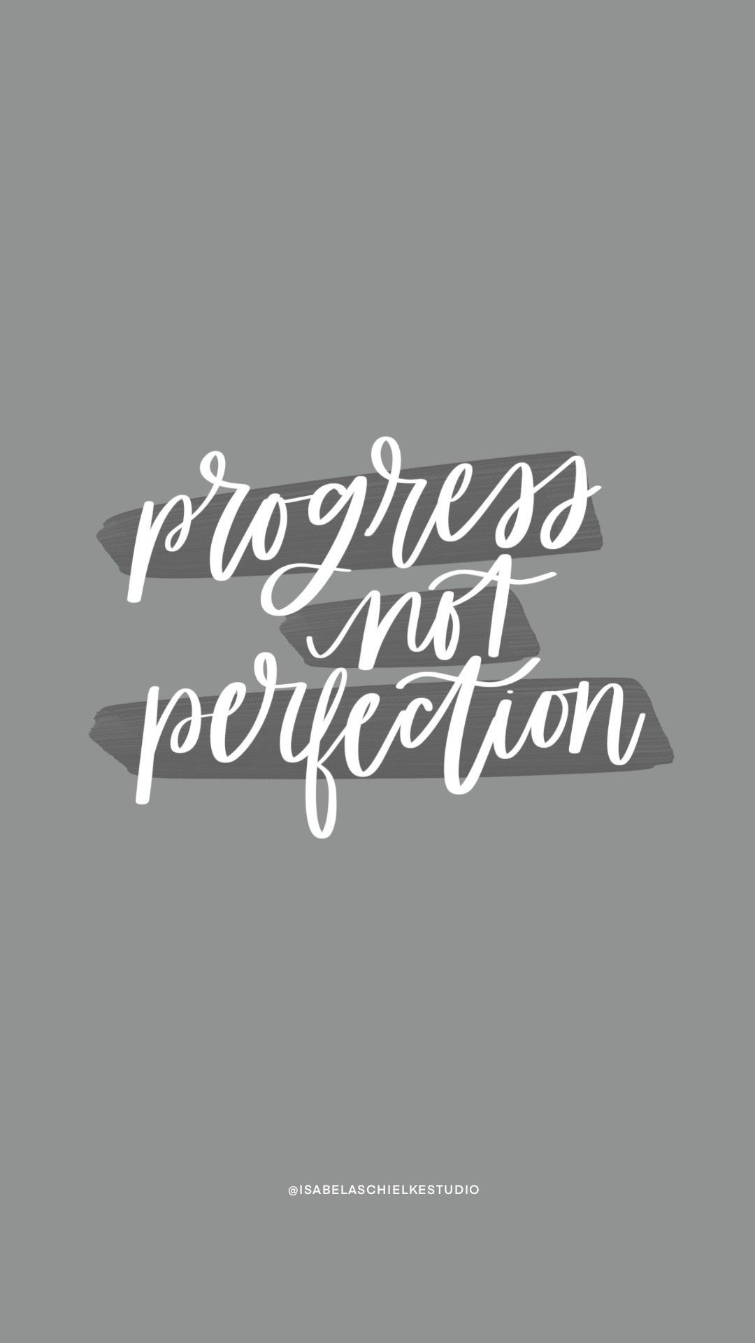 Progress not Perfection. Inspirational words, Quotes, Inspirational quotes