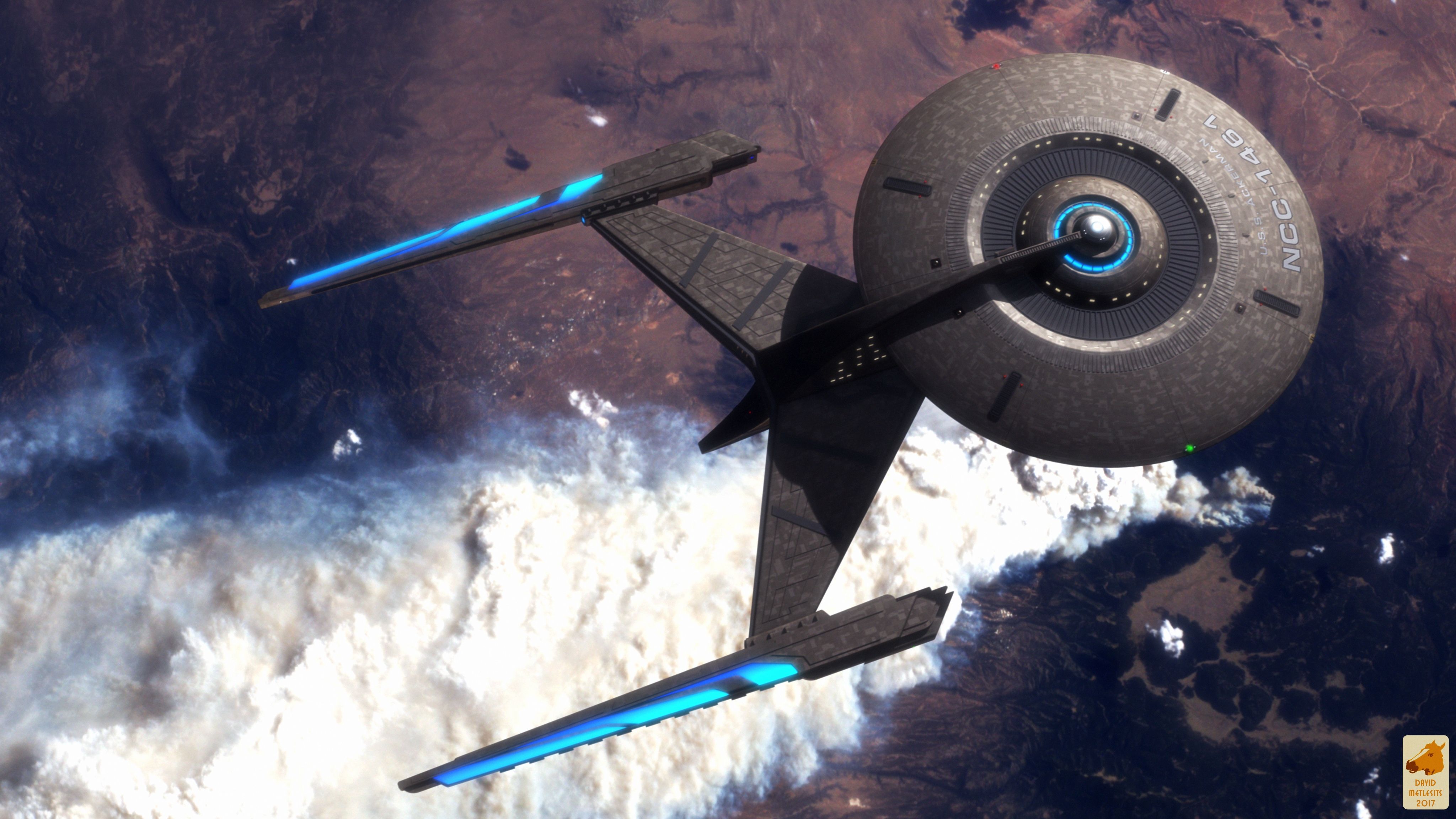 4K Wallpaper Star Trek USS Enterprise