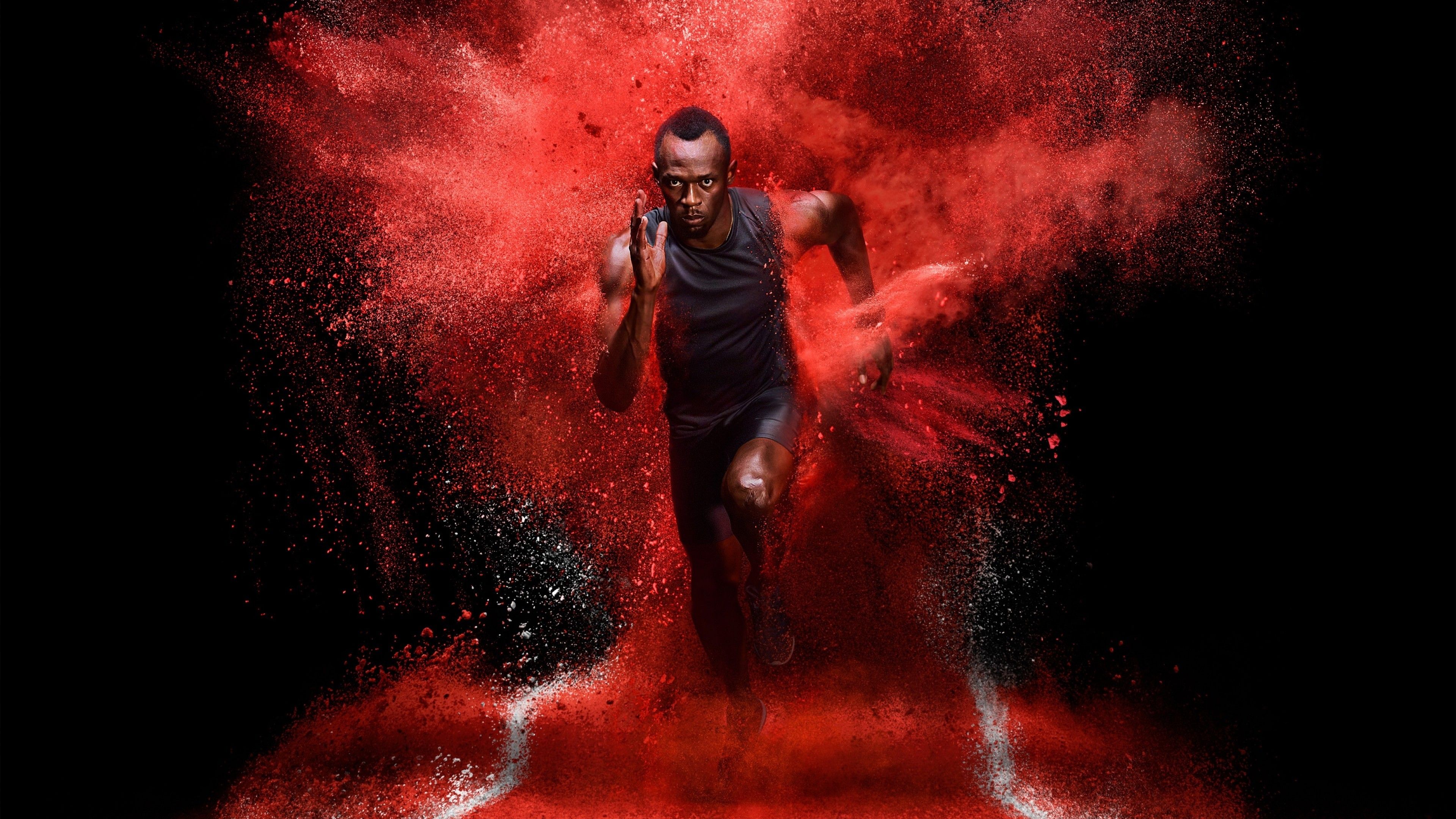 Download 3840x2160 Usain Bolt, Running Wallpaper for UHD TV