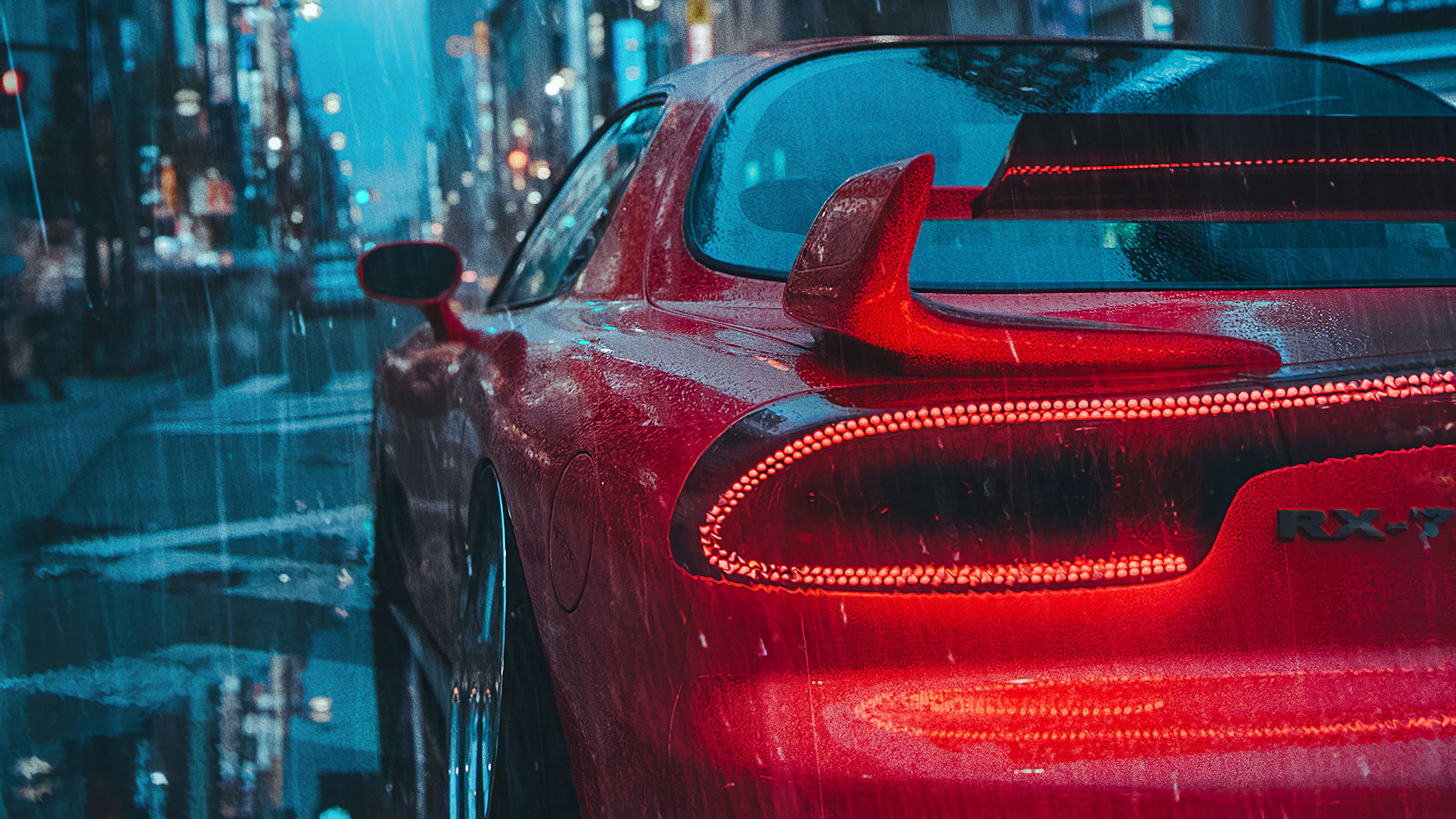 Mazda Rx7 Rain 4k, HD Cars, 4k Wallpaper, Image, Background, Photo and Picture