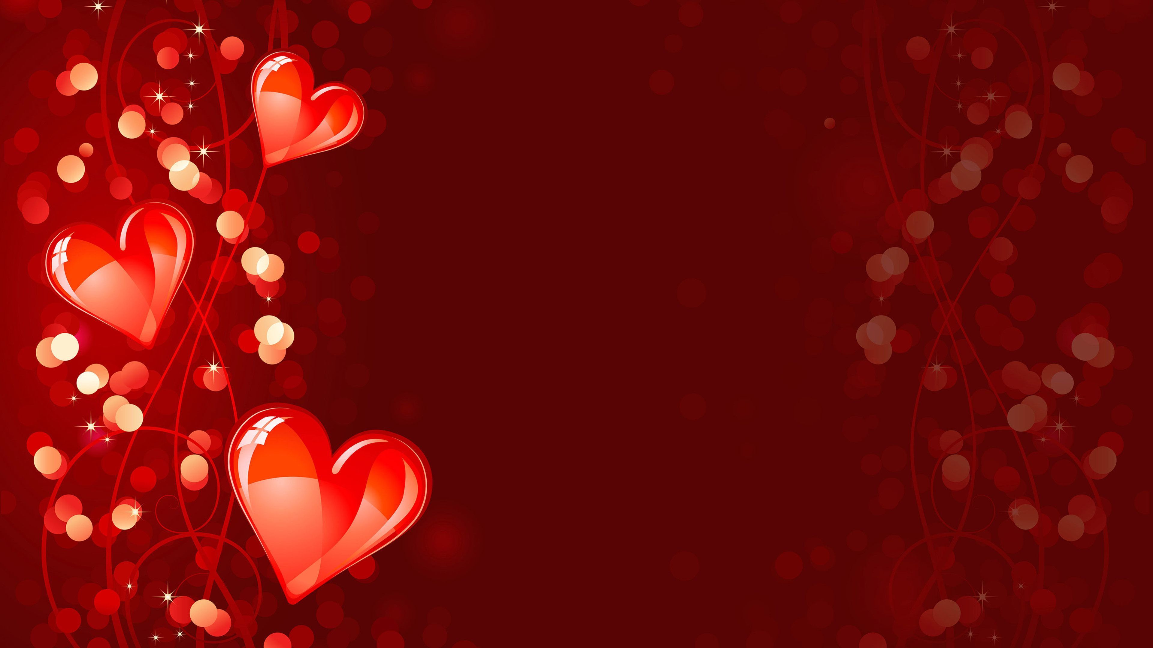 Red Heart Art Water Splash Love Wallpaper Wallpaper & 4K