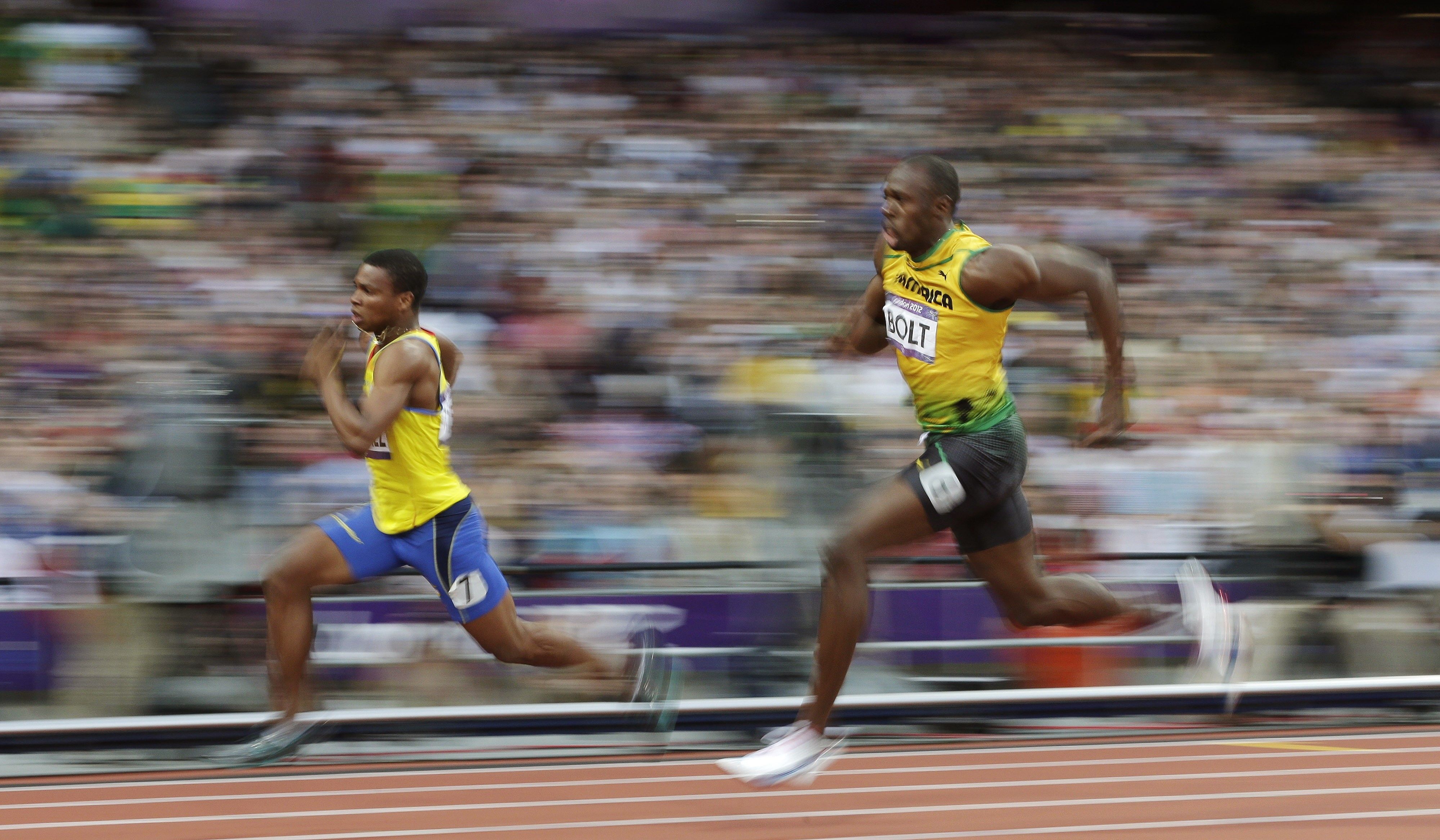 Usain Bolt Running 4K HD Wallpaper