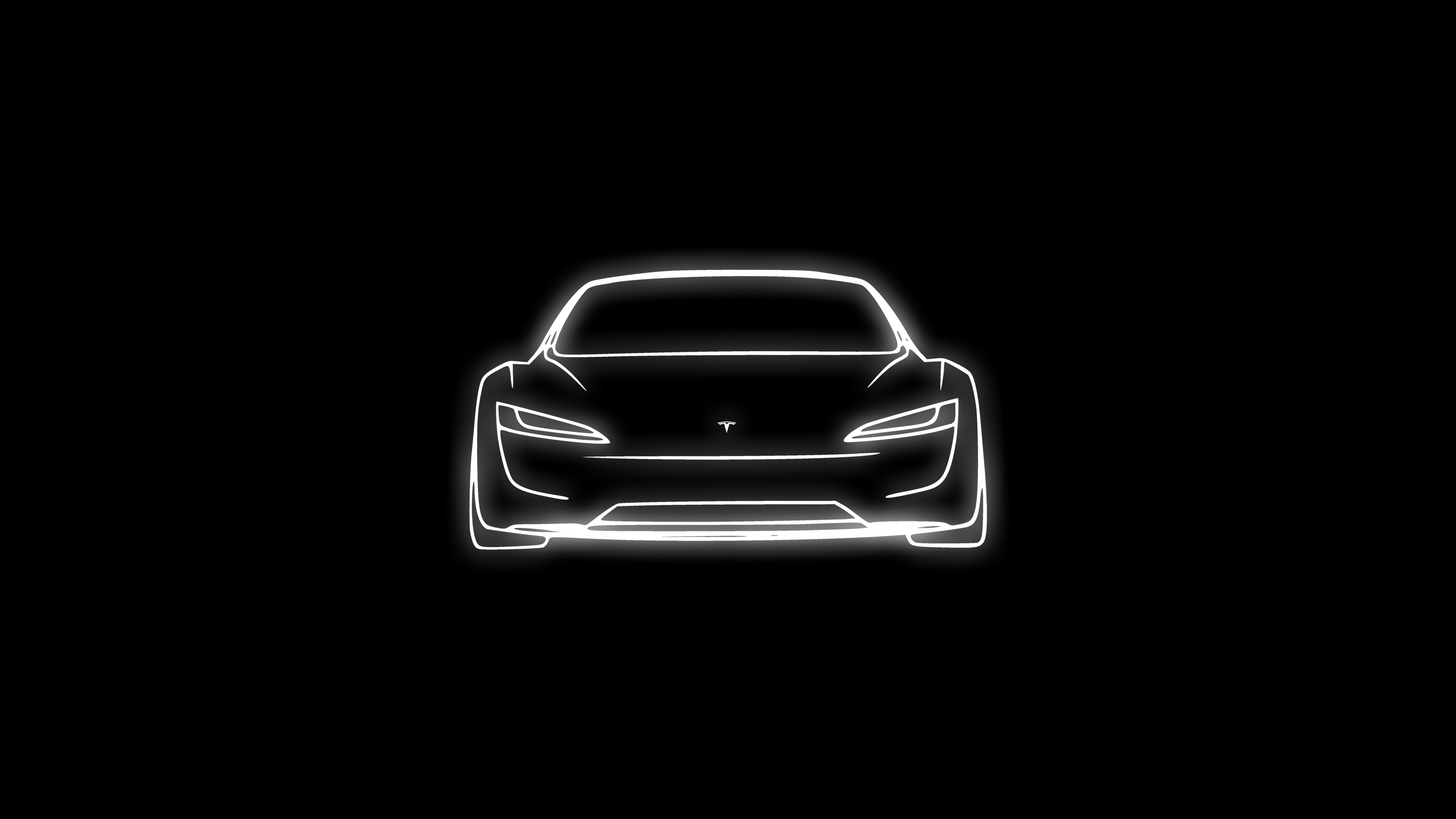 Tesla Logo Wallpaper 4K