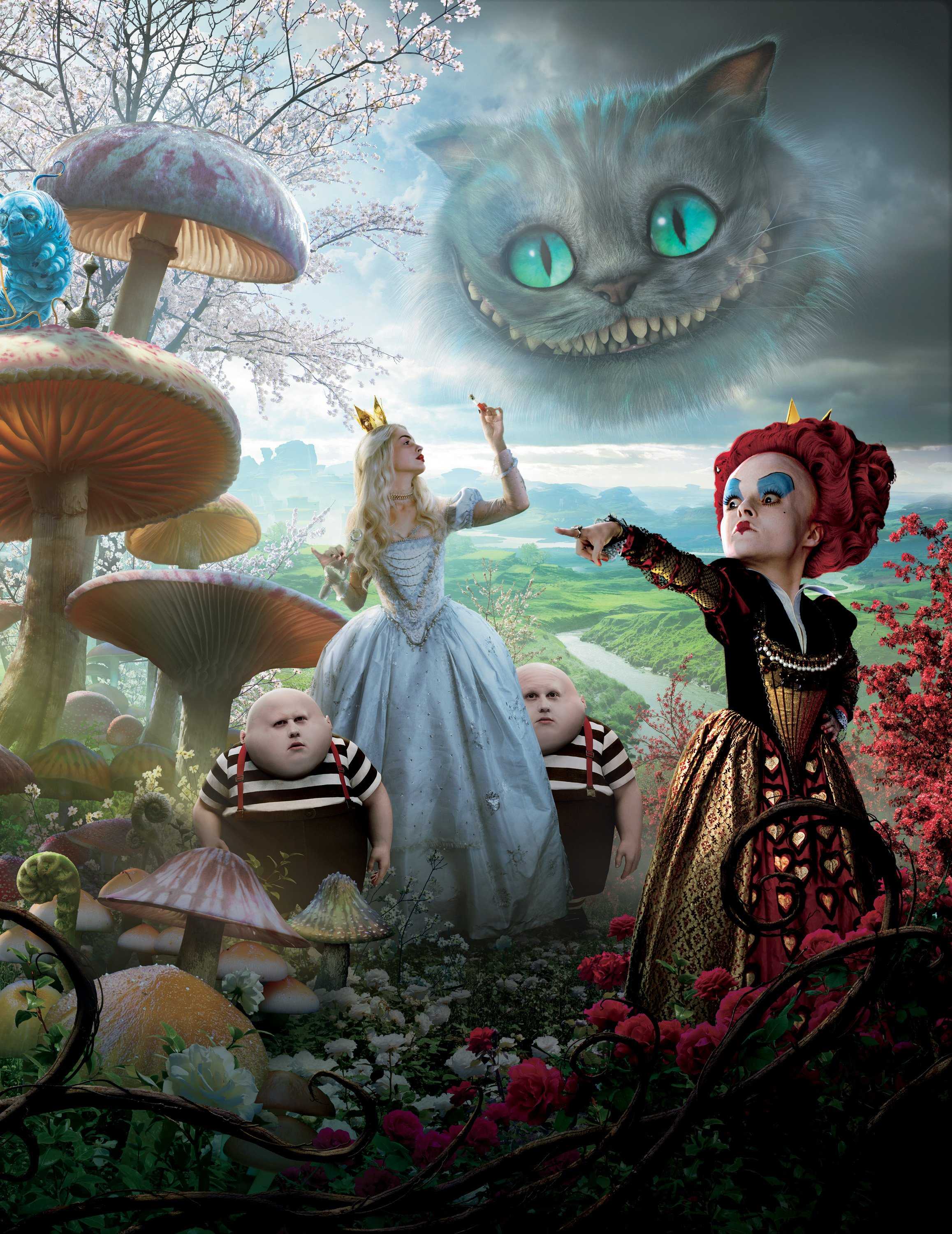 Alice In Wonderland Background Free HD Wallpaper