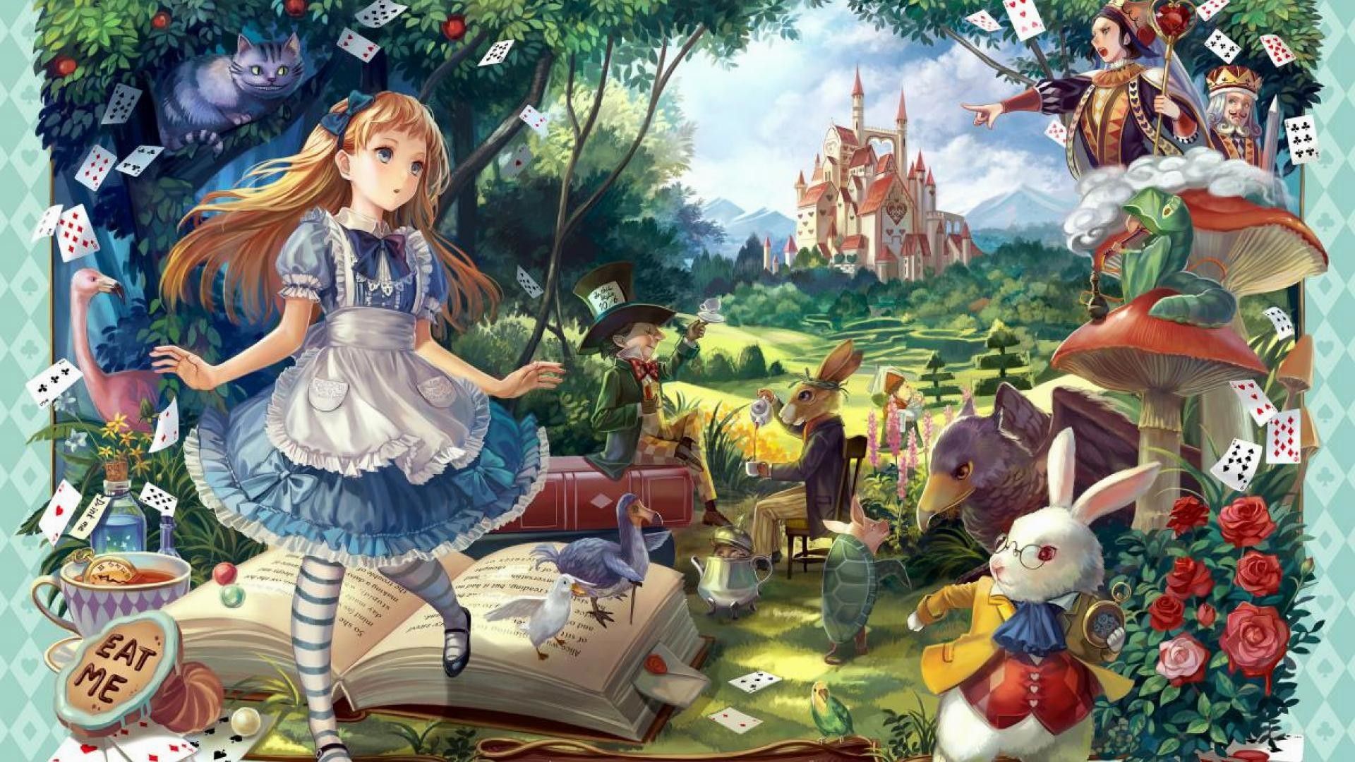 Wiki Full HD Alice In Wonderland Wallpaper Data Src In Wonderland Laptop