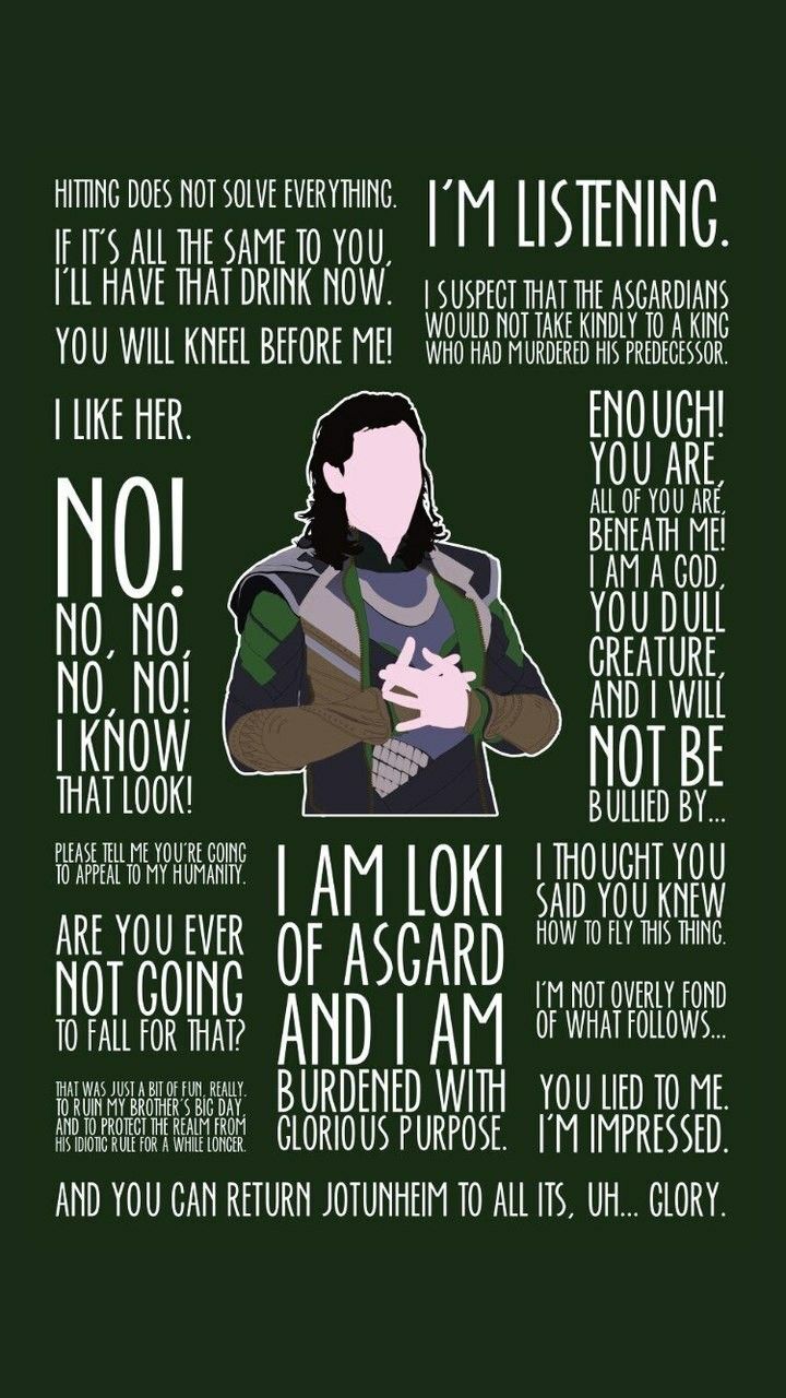 loki quotes wallpaper hd