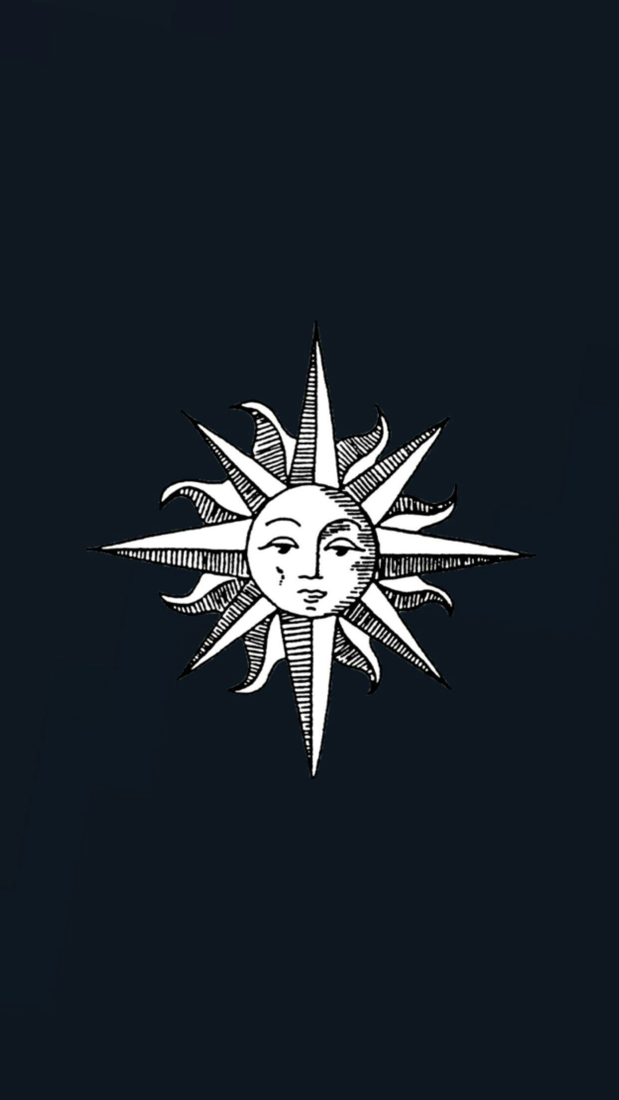 Sun And Moon Wallpaper Black And White