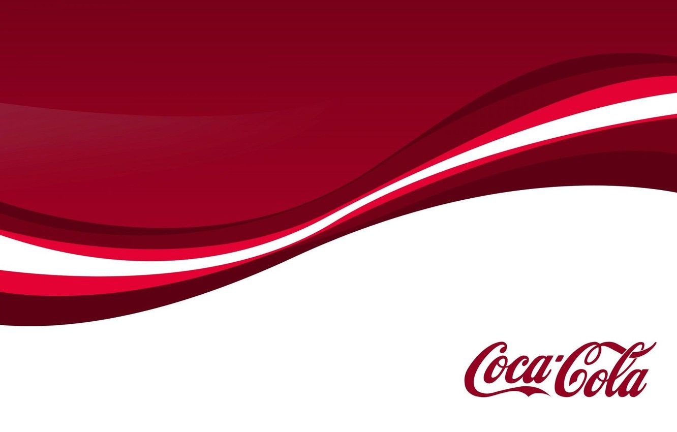 Wallpaper Red, Minimalism, Background, Abstraction, Coca Cola, Cola image for desktop, section минимализм