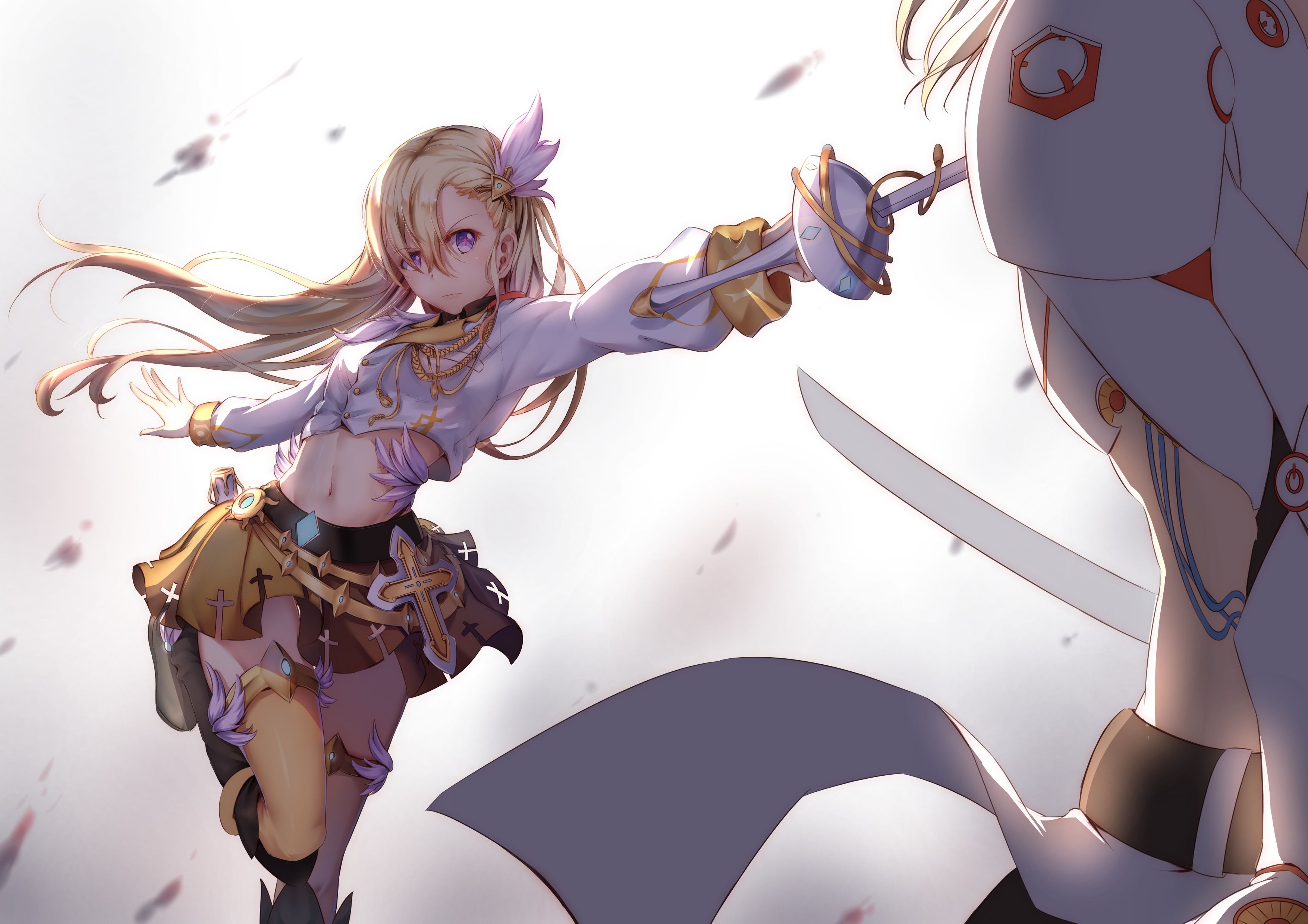 Cute Anime Girl with Sword