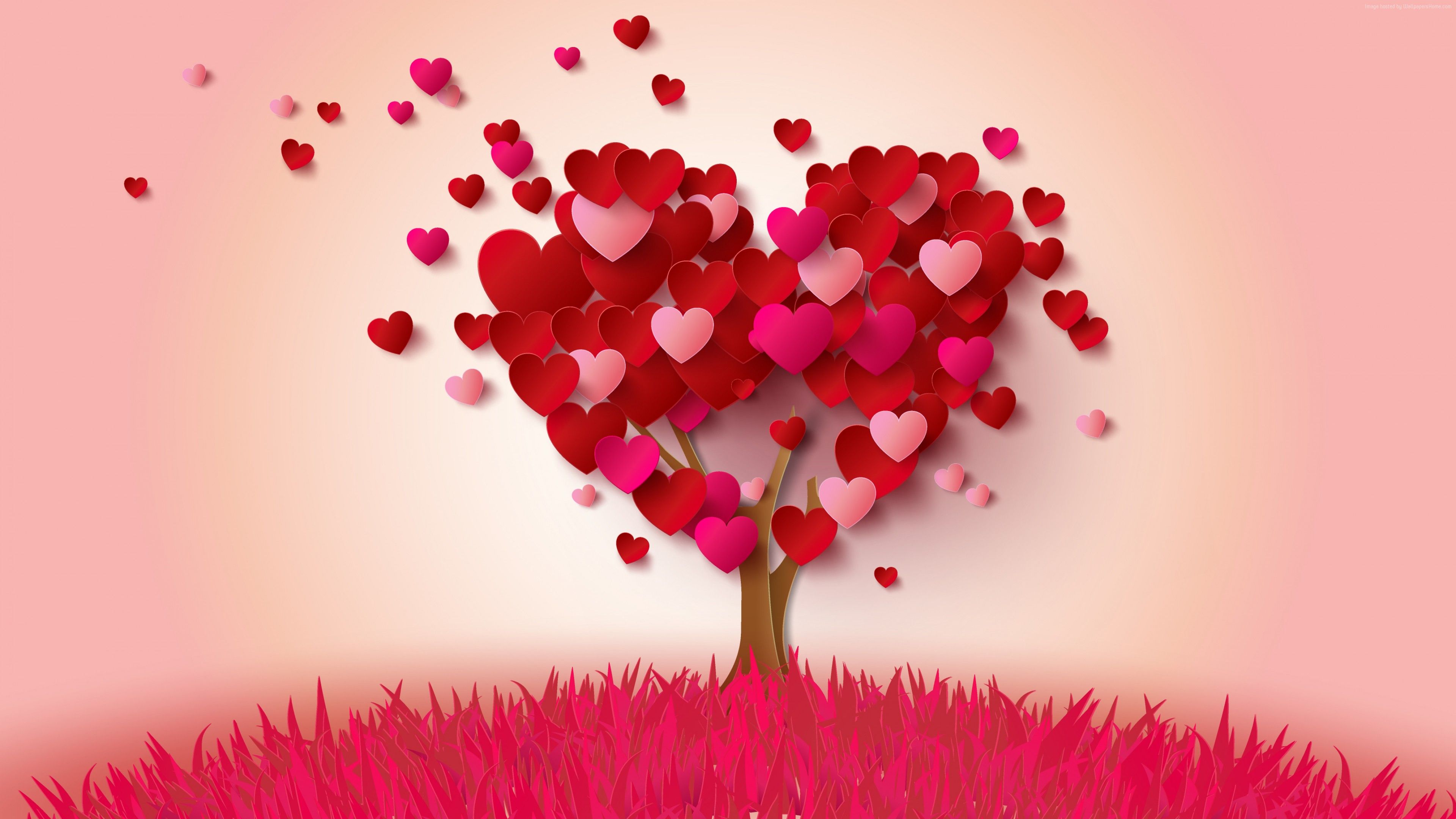 Stock Image love image, heart, tree, 4k, Stock Image Wallpaper Download Resolution 4K Wallpaper