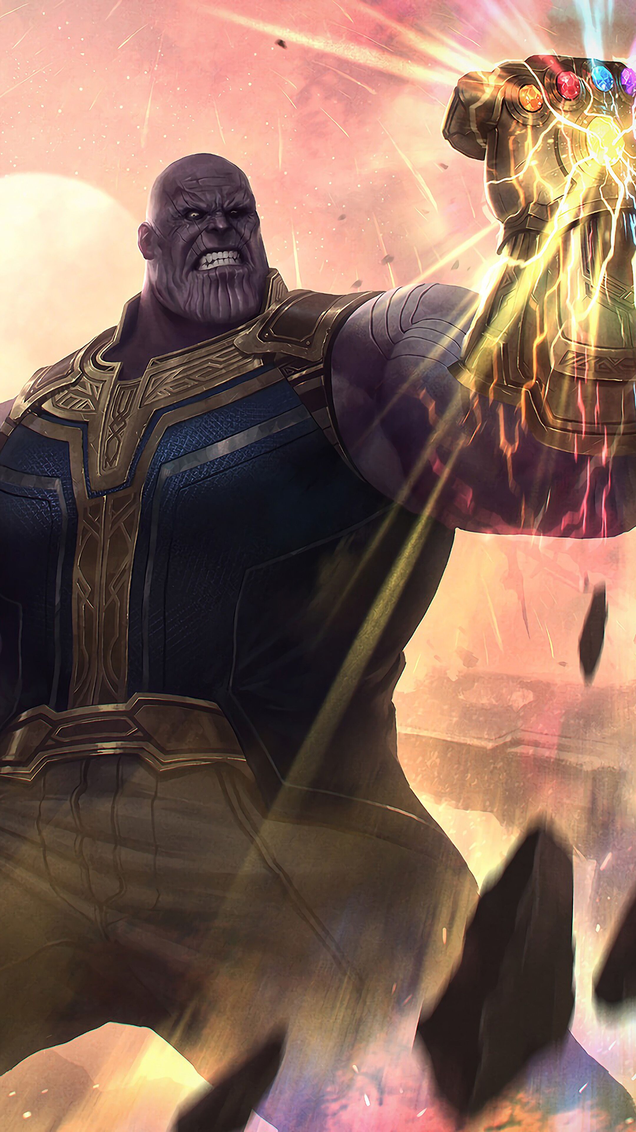 Thanos, Infinity Gauntlet, Avengers Endgame, 4K phone HD Wallpaper, Image, Background, Photo and Picture. Mocah HD Wallpaper