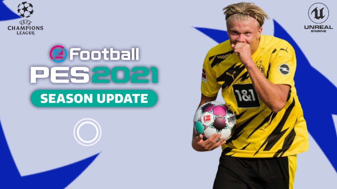 PES 2021 Mobile Patch UCL V5.1.0 Android 1.2GB Best Graphics New Menu Full Original Logos and Kits