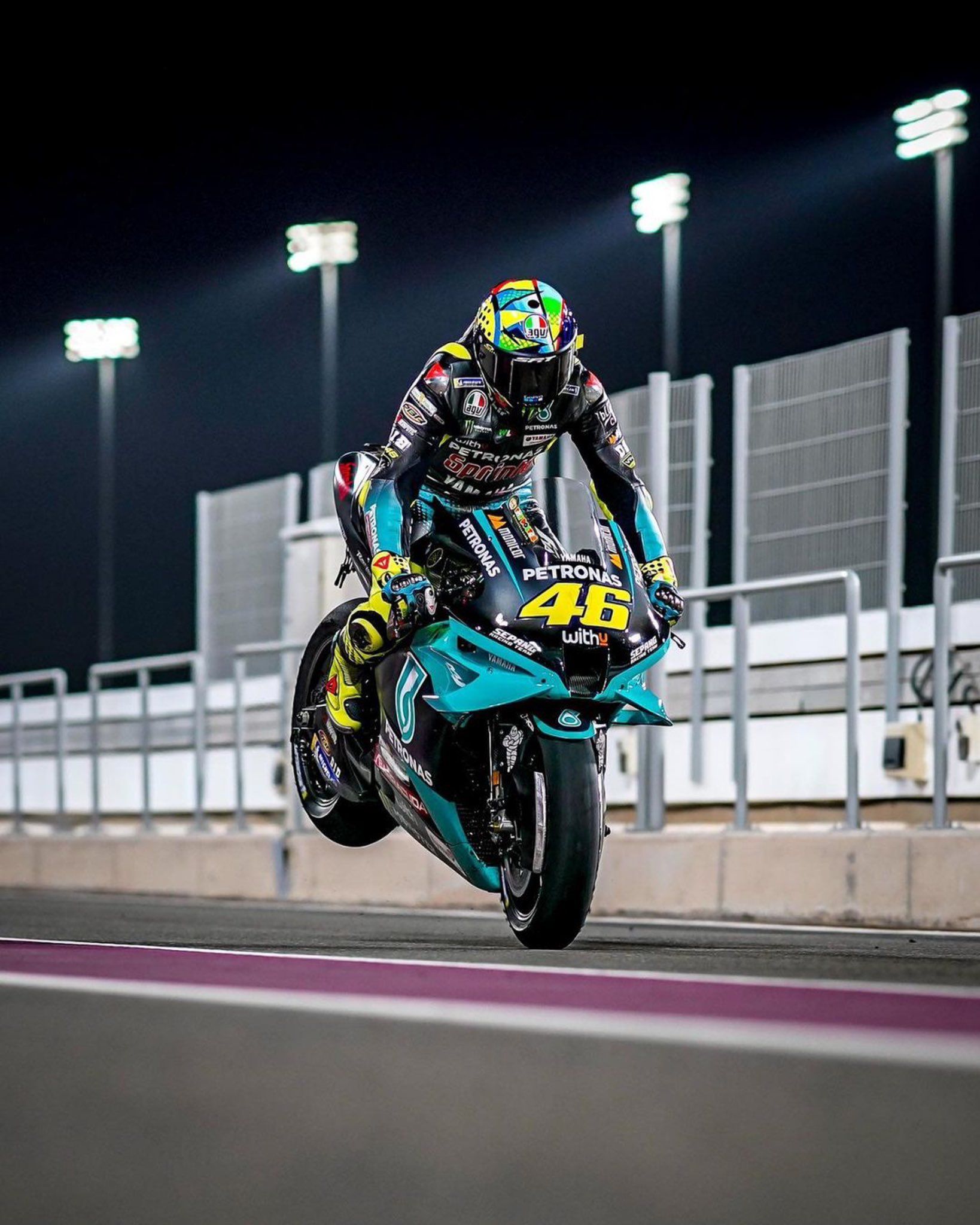 Valentino Rossi Petronas Yamaha SRT MotoGP Qatar 2021 Images Motor ...