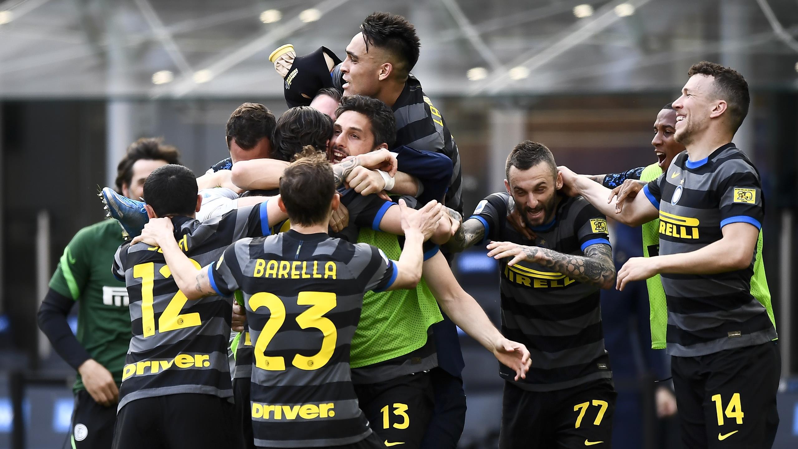 Inter Milan crowned Serie A champions for first time in 11 years after Sassuolo draw with Atalanta