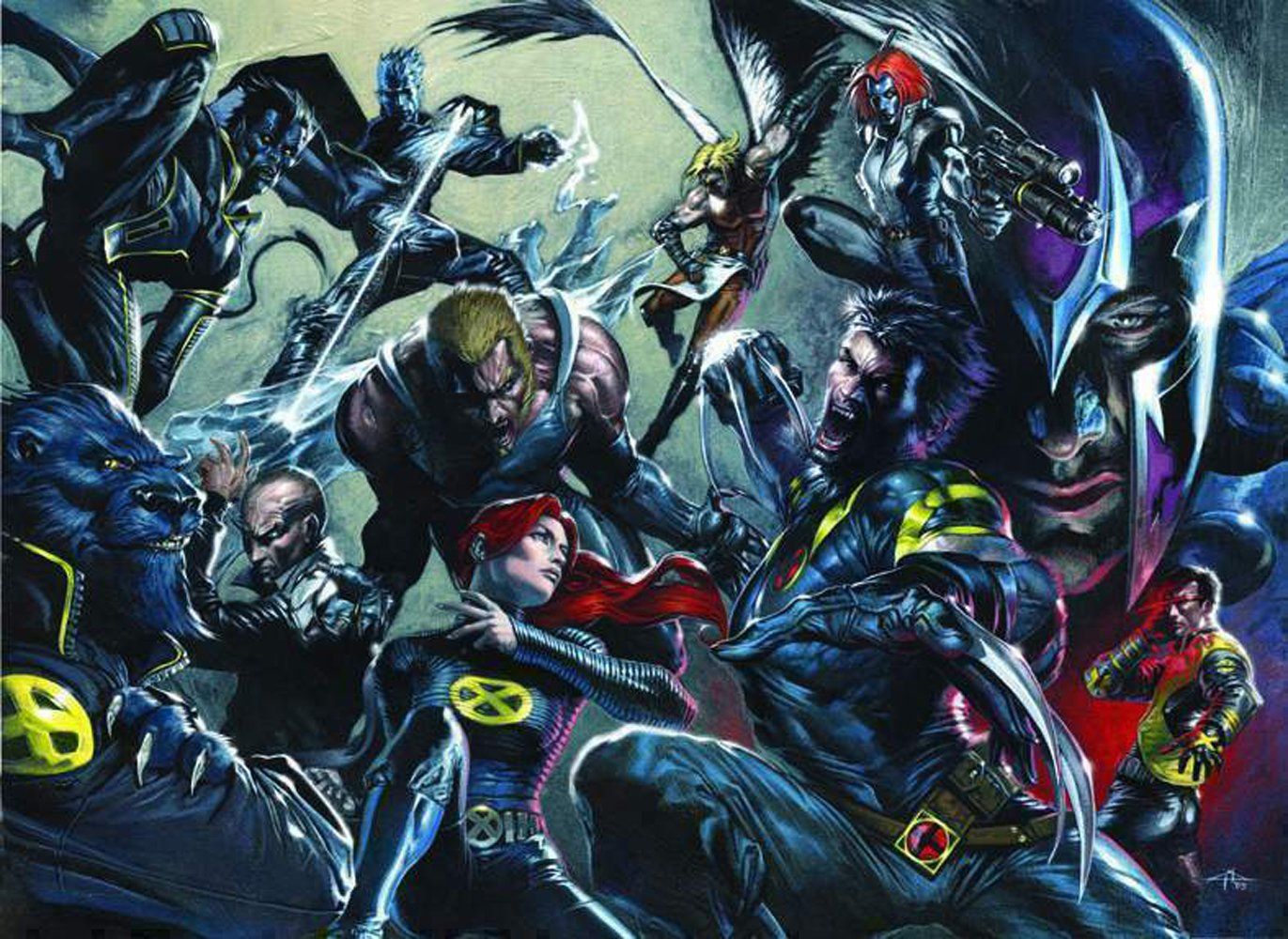 Beast Marvel Comics Nightcrawler Marvel Comics Wolverine X Men Wallpaper:1371x1000