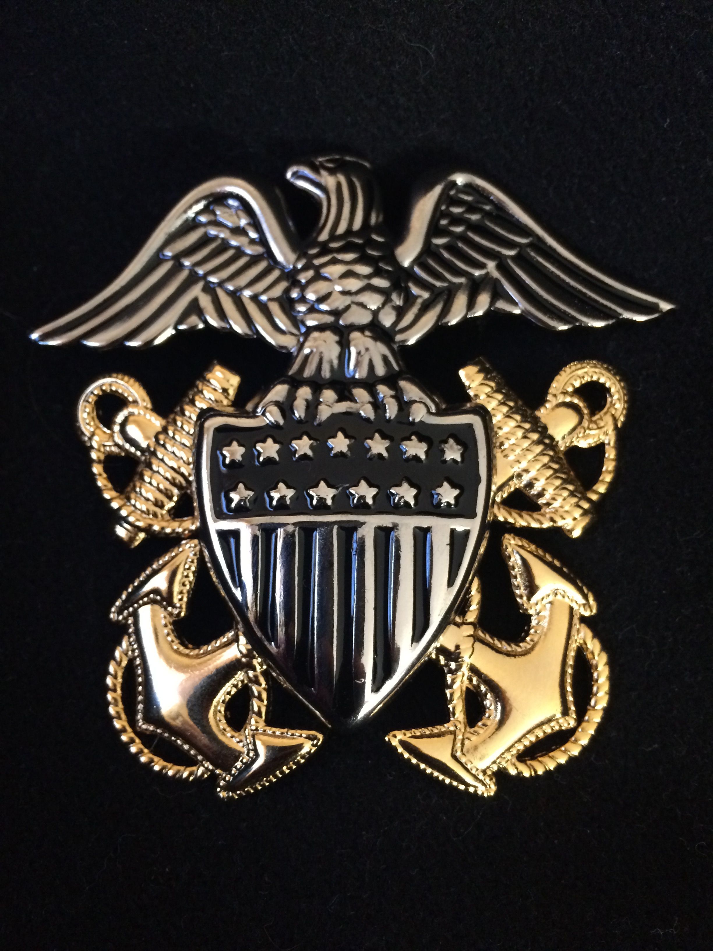 Commissioned Officer Crest, U.S. Navy. Navy diver, Military insignia, Navy