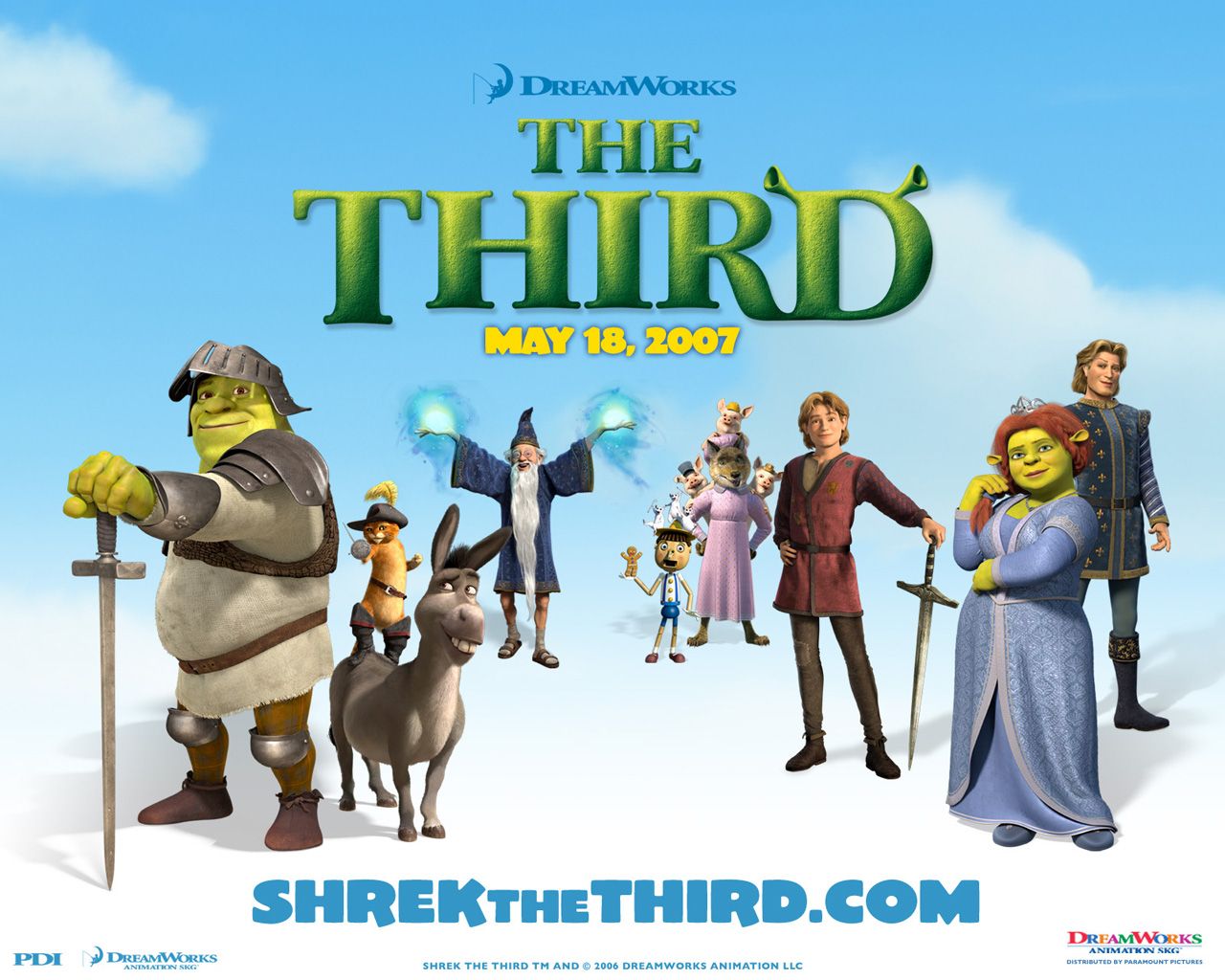 Movie poster of Shrek the Third(2007) Wallpaper Wallpaper 21568