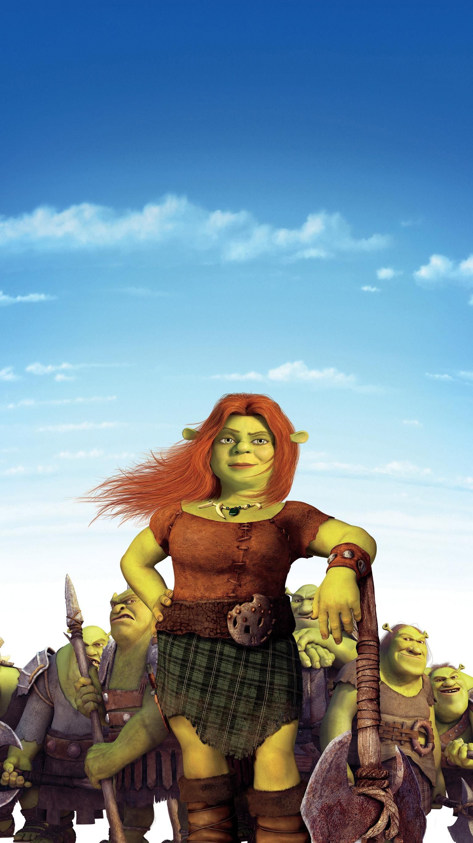 Shrek Forever After (2010) Phone Wallpaper. Moviemania. Shrek, Disneyland princess, Fiona shrek
