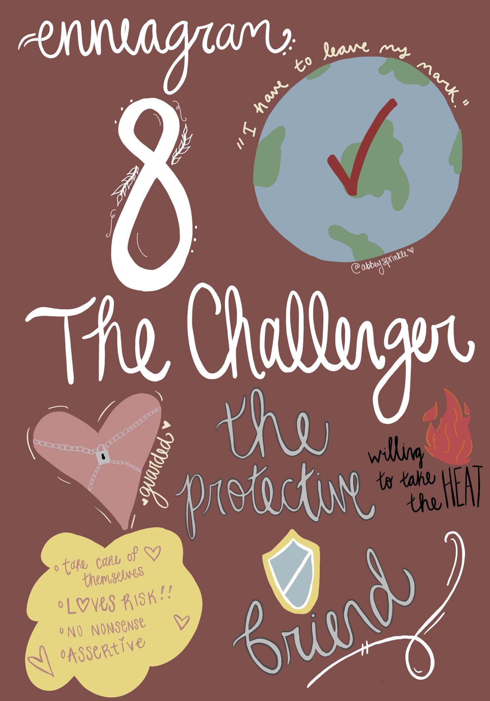 Enneagram Type 8- The Challenger. Enneagram, Enneagram types, Chalkboard quote art