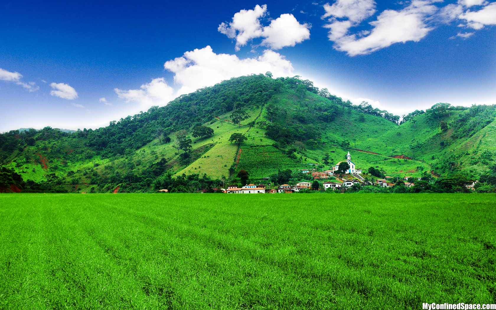 Rolling Green Hills Wallpaper