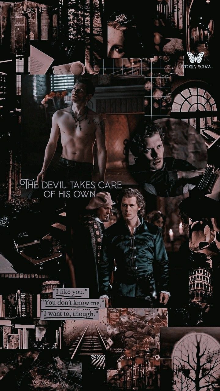 Lockscreen wallpaper Klaus and hope  Klaus and hope, Vampire diaries  songs, Vampire diaries guys